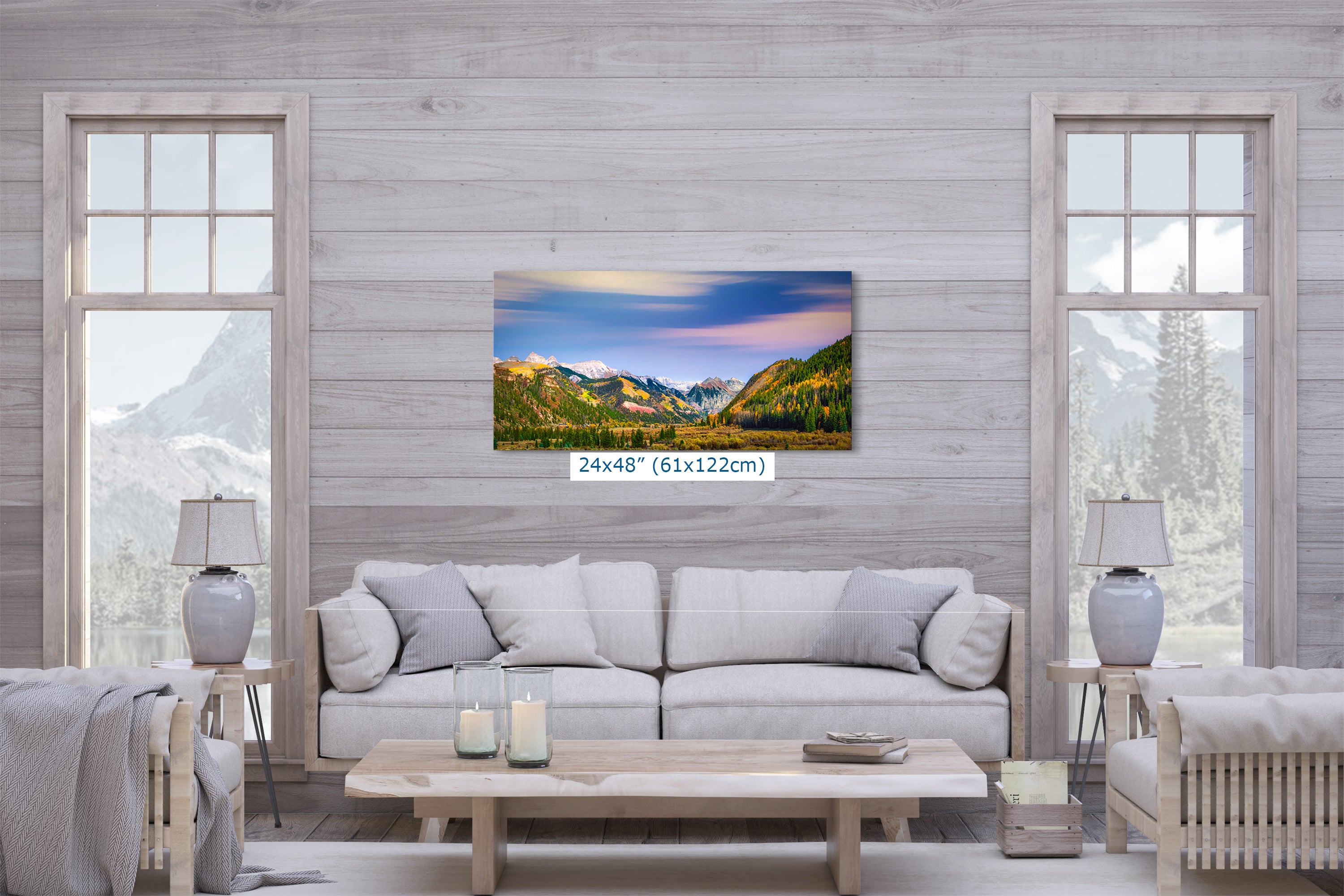 Telluride Colorado San Juan Mountain Picture, Fall Colors Aspen Trees Forest Picture Nature Photo for Relaxation Artwork, Meditation and House Decor