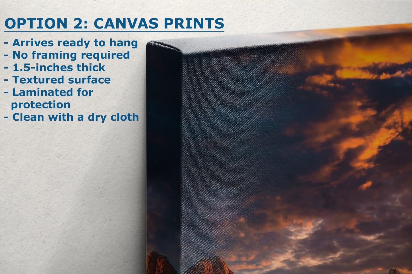 a painting of a sunset with clouds and mountains in the background