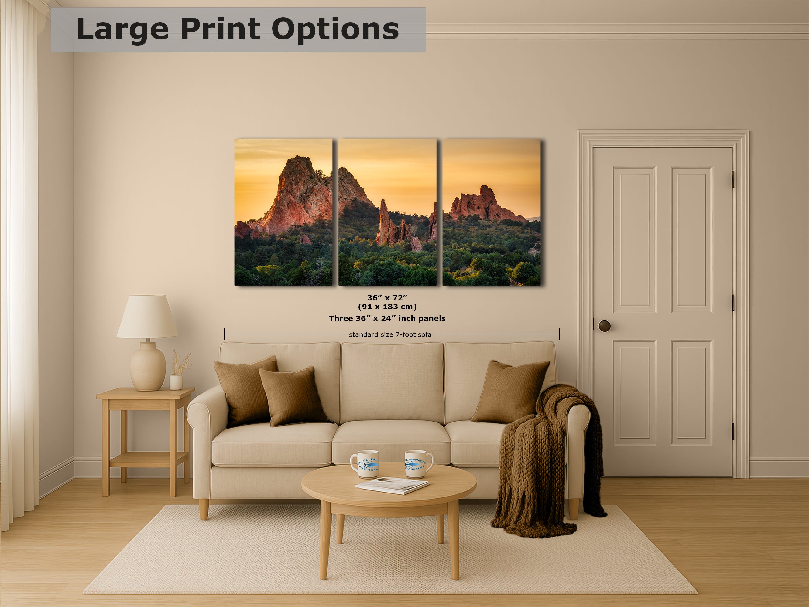 Garden of the Gods Colorado Mountain Photo - Serene Rocky Mountain Nature Photo for Meditation Home Decor