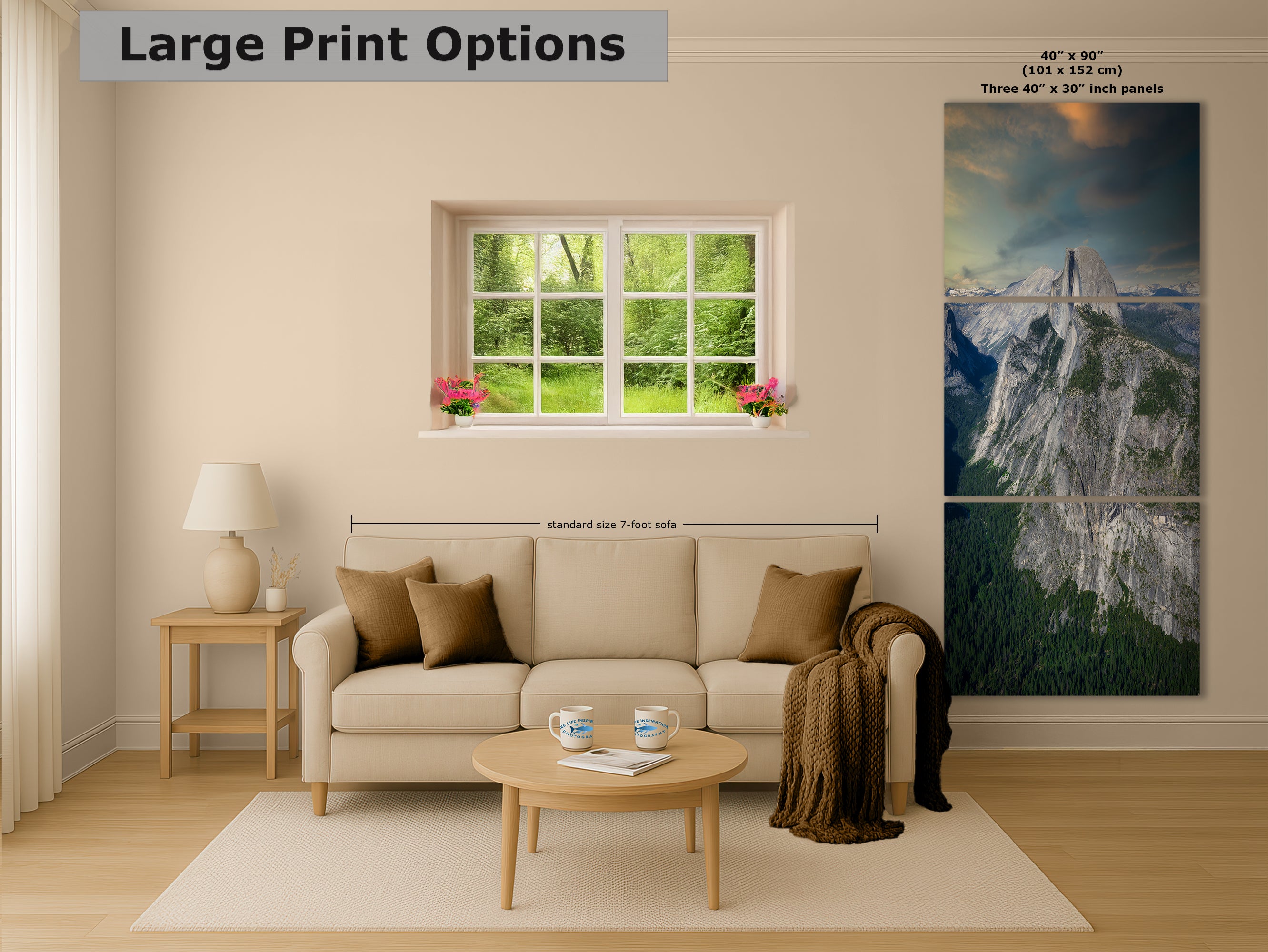 Half Dome Wall Art, Yosemite National Park Nature Photo