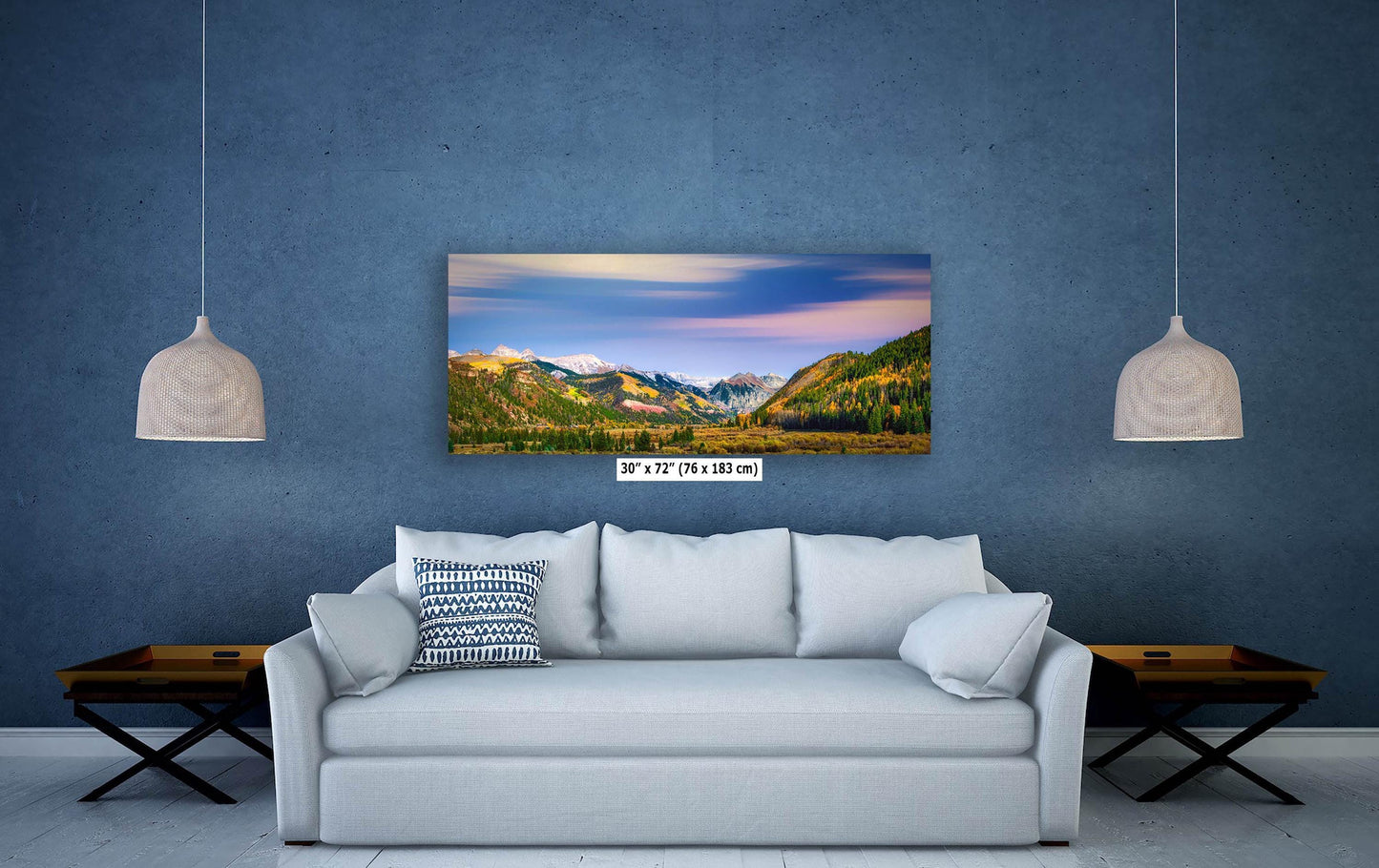 Telluride Colorado San Juan Mountain Picture, Fall Colors Aspen Trees Forest Picture Nature Photo for Relaxation Artwork, Meditation and House Decor