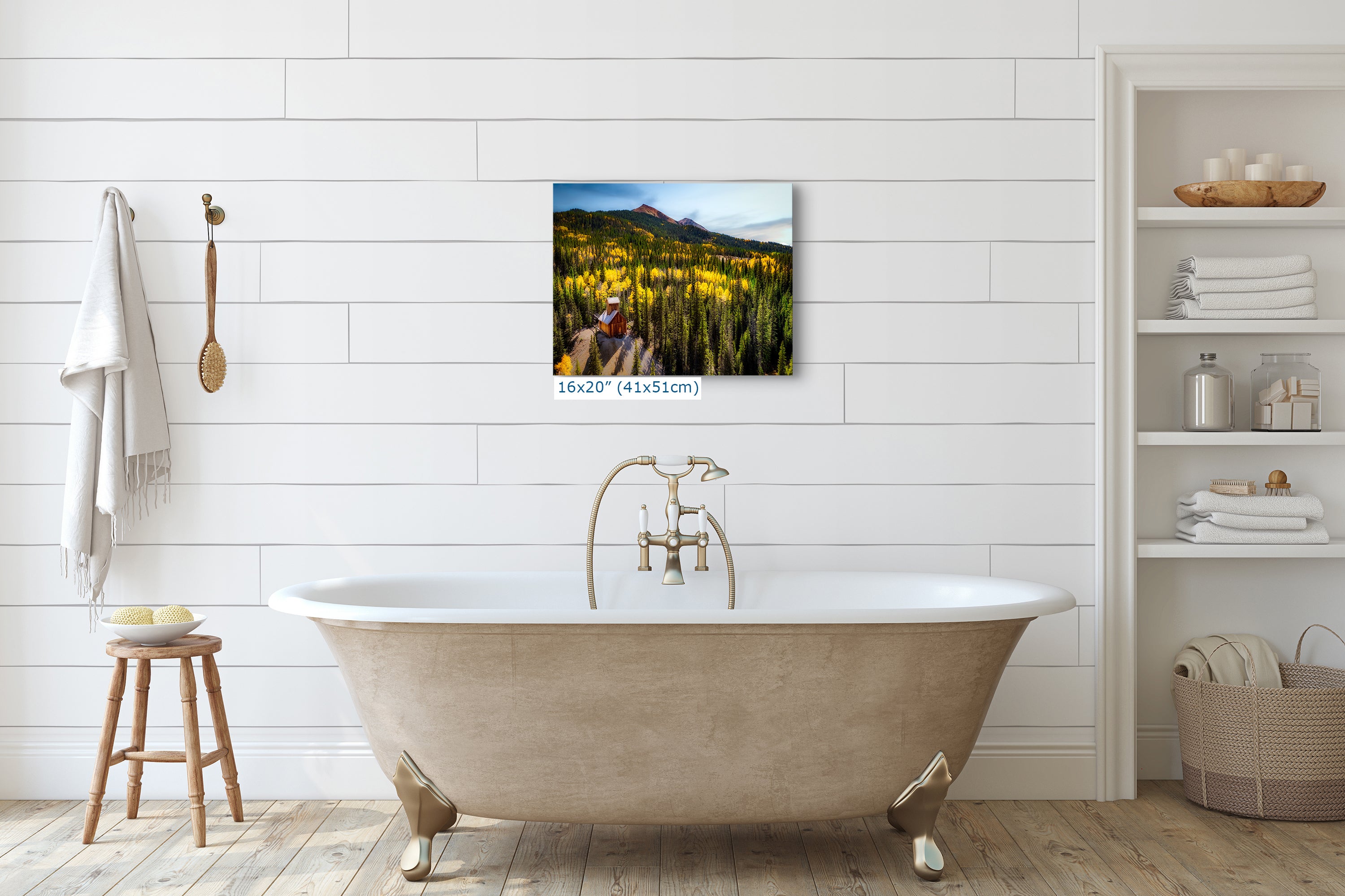 Colorado Boy Mine, San Juan Mountain Picture, Fall Colors Aspen Trees Forest Picture Nature Photo for Relaxation Artwork, Meditation and House Decor