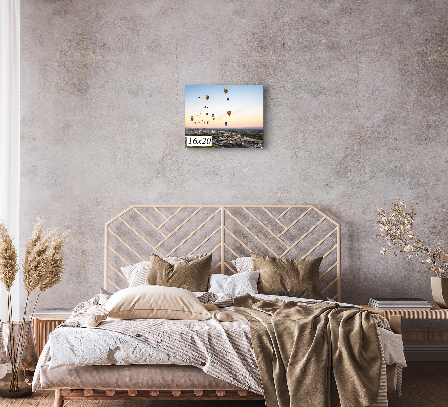 Airstream Rally Aerial View Photograph from the 2024 Albuquerque Balloon Fiesta in New Mexico