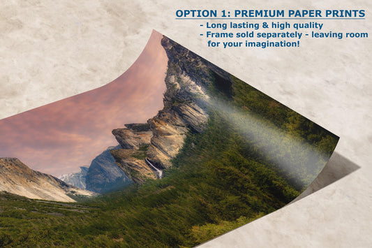 Yosemite National Park Mountain Picture Nature Photo Bohemian Relaxation Artwork for Meditation