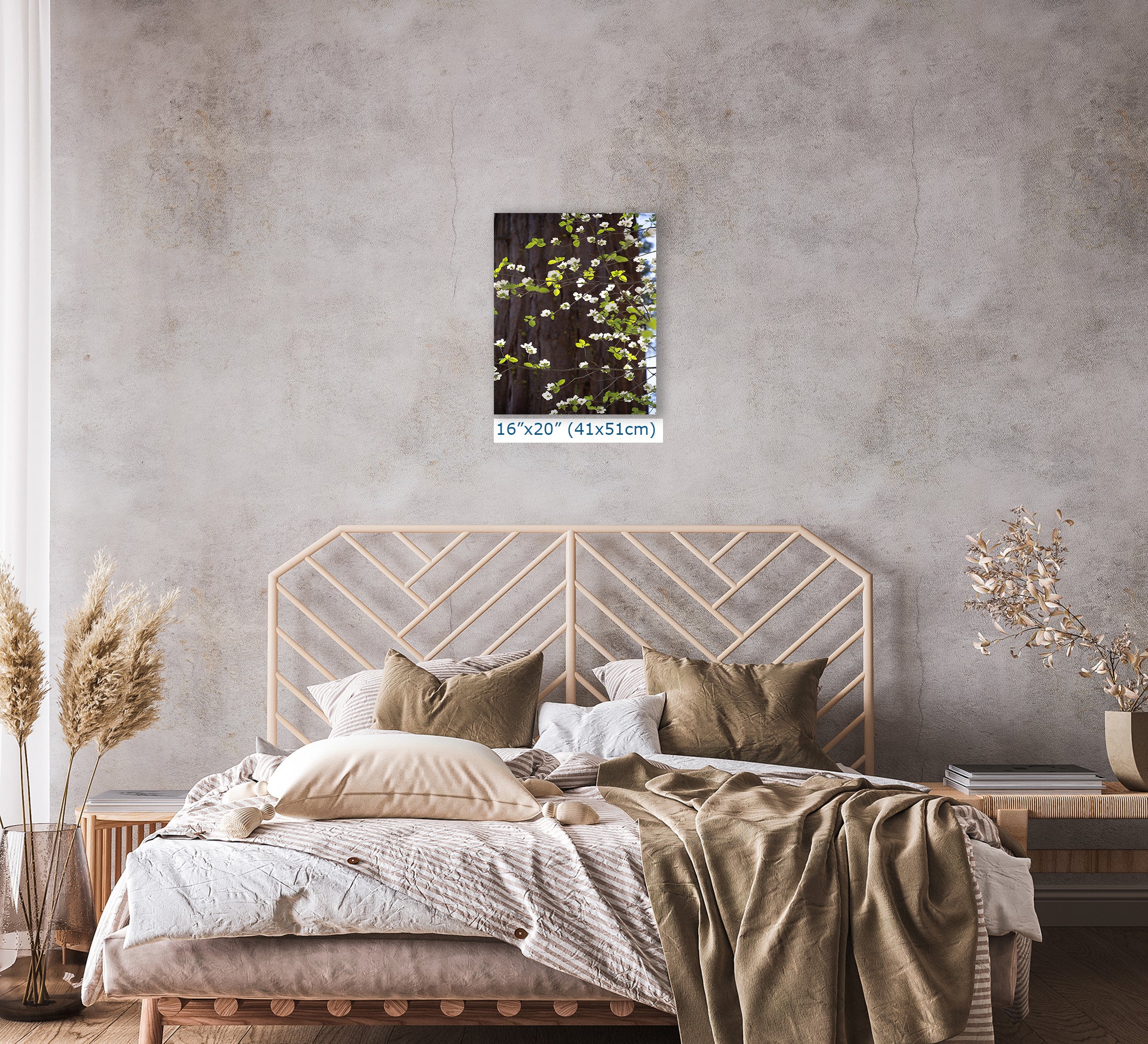 Pacific Dogwood Forest Picture Nature Photo | Yosemite Nature Canvas Print, Forest Bathing for Meditation, Relaxation, Dorm Room Decor