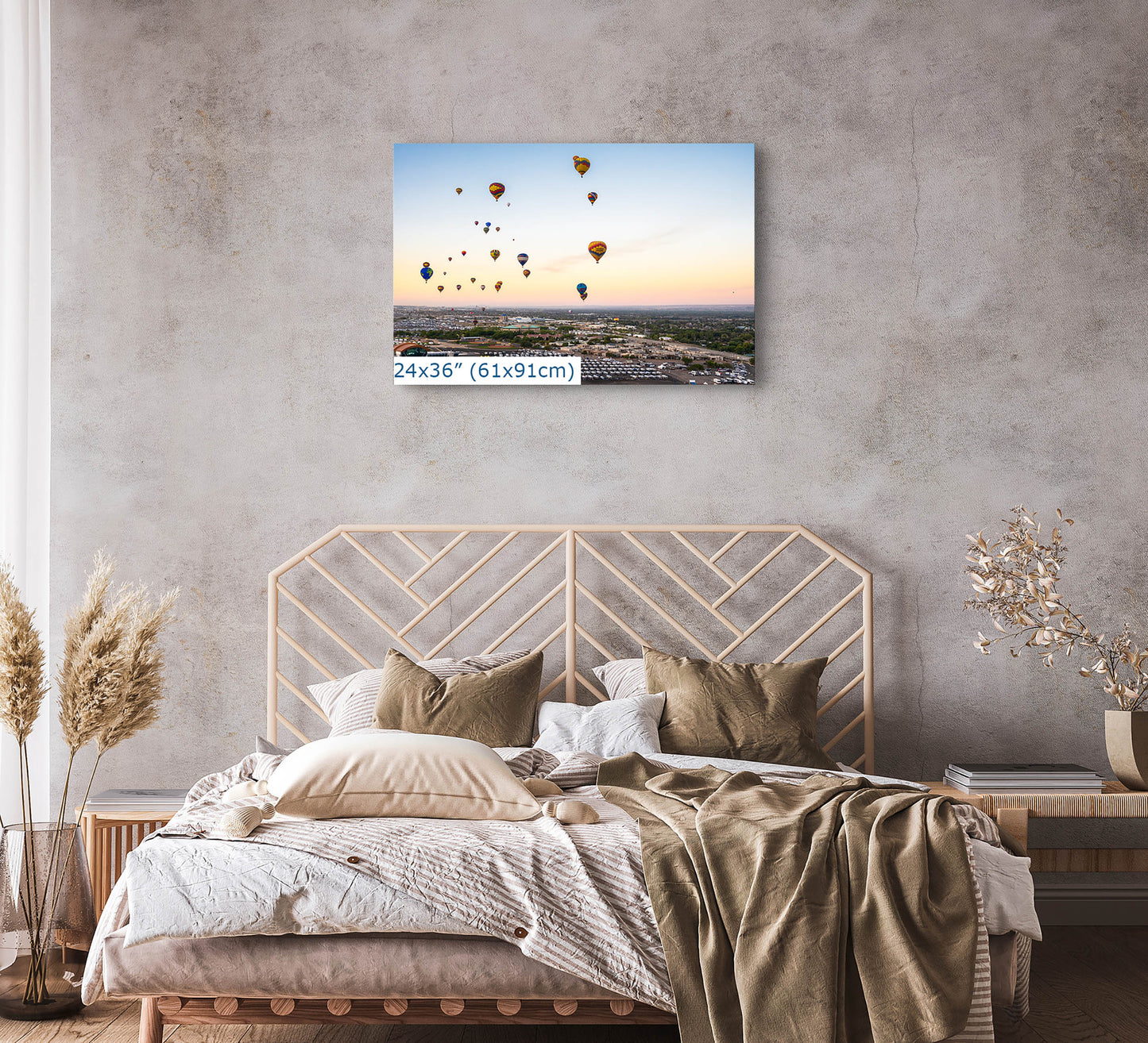Airstream Rally Aerial View Photograph from the 2024 Albuquerque Balloon Fiesta in New Mexico
