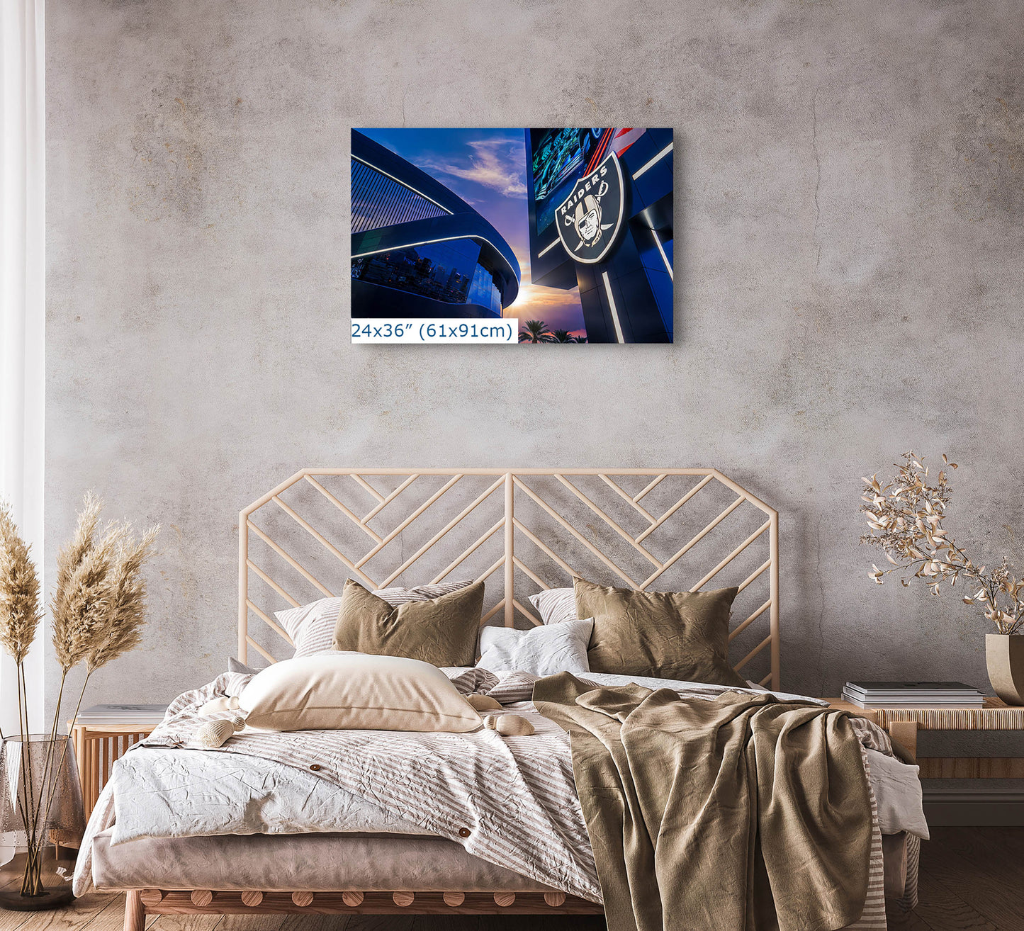 Las Vegas Raiders Football Gift Decor, Allegiant Stadium Photograph Poster, NFL Man Cave, Dorm Room & Office Wall Art