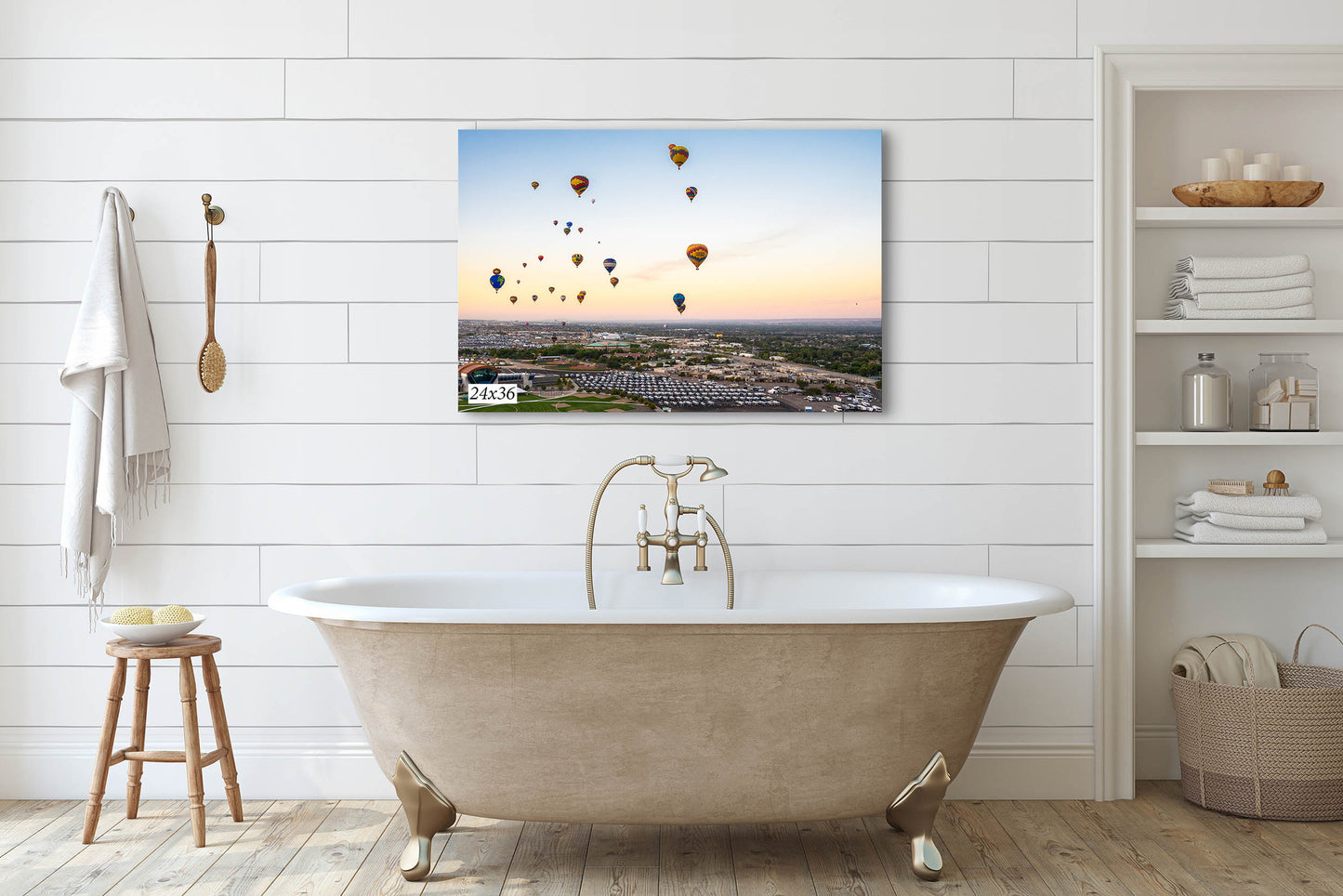 Airstream Rally Aerial View Photograph from the 2024 Albuquerque Balloon Fiesta in New Mexico