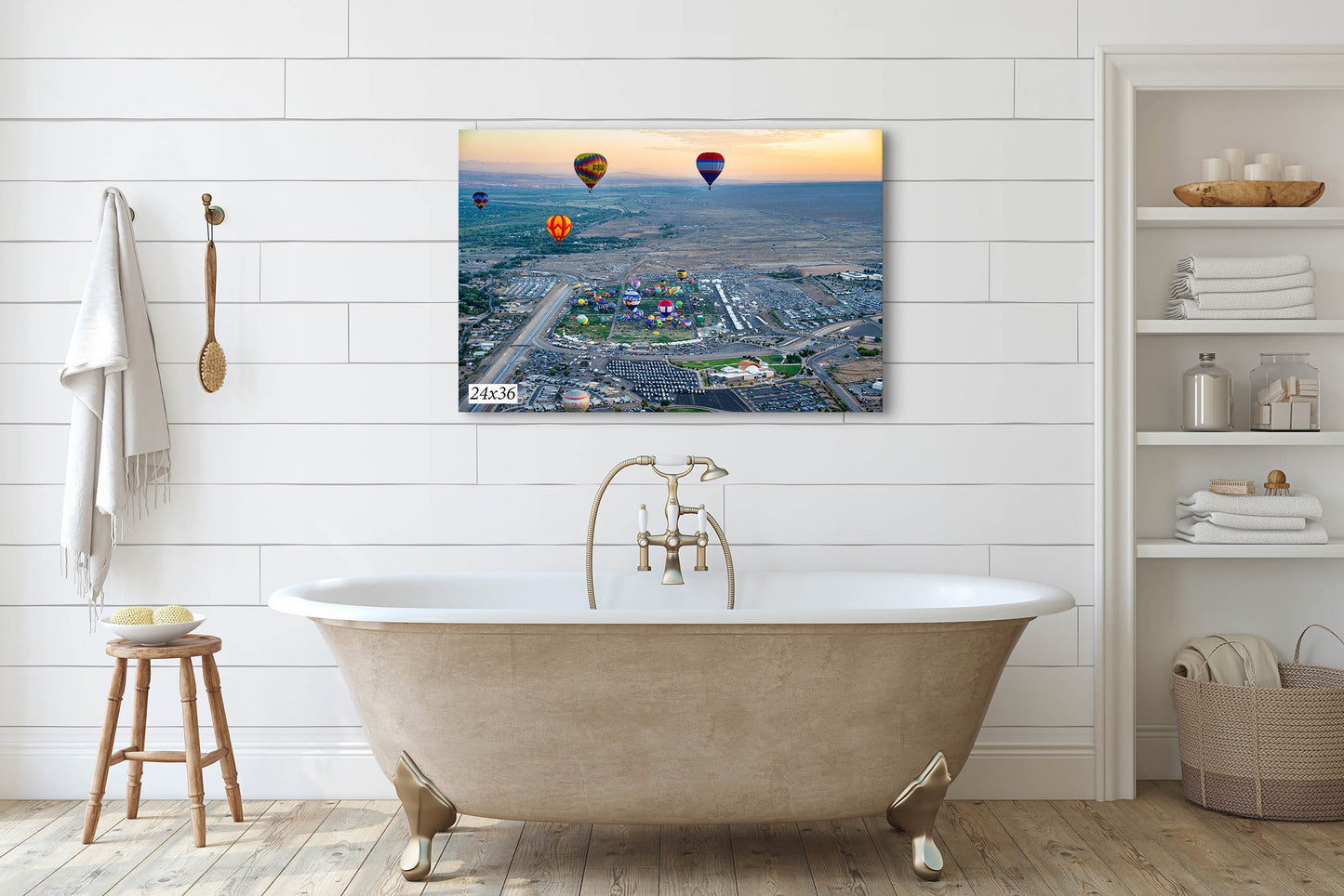 Airstream Rally Photo from the Aerial 2024 Albuquerque Balloon Fiesta in New Mexico