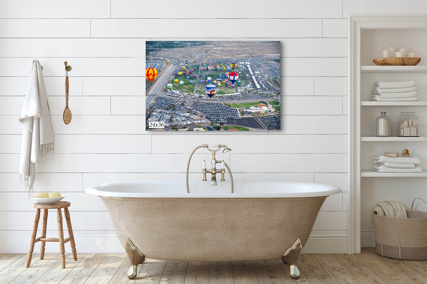 Hot Air Balloons over Airstream Rally from the 2024 Albuquerque Balloon Fiesta in New Mexico