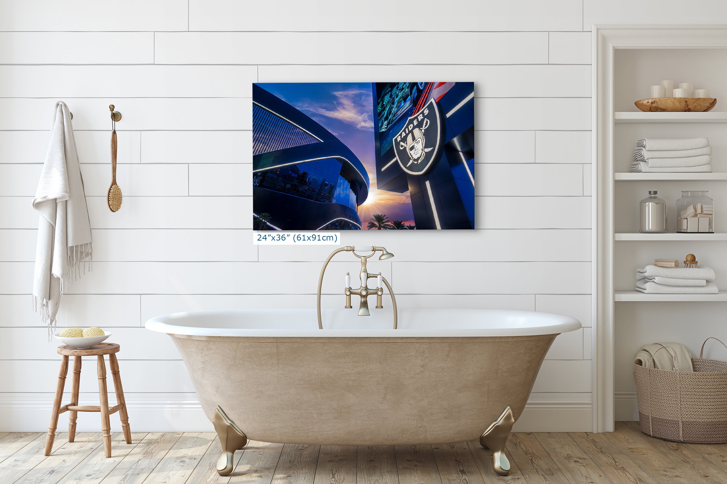 Las Vegas Raiders Football Decor, Allegiant Stadium Photograph Poster, NFL Man Cave, Dorm Room & Office Wall Art