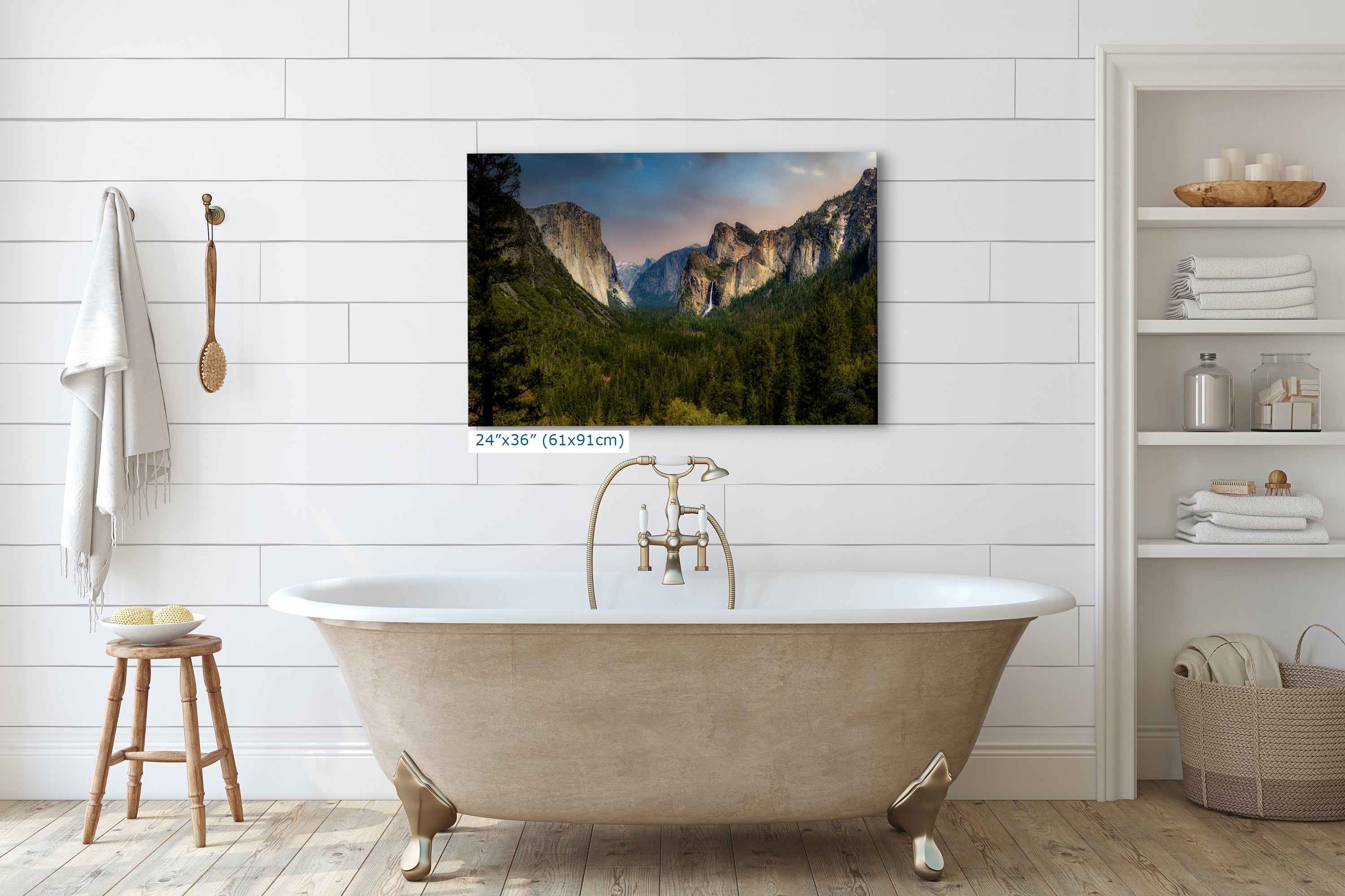 Yosemite National Park Mountain Picture Nature Photo Bohemian Relaxation Artwork for Meditation