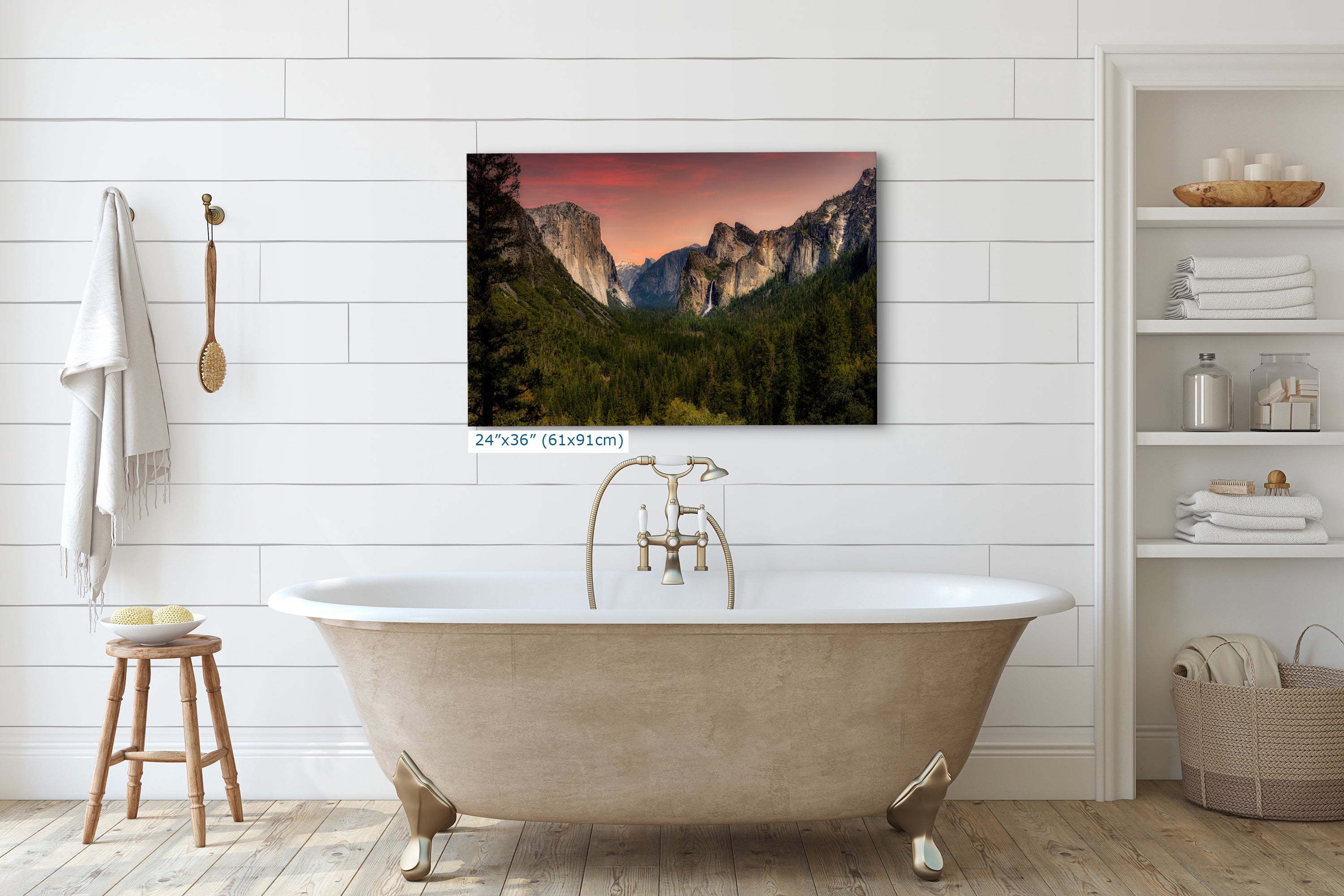 Yosemite National Park Mountain Picture Nature Photo Bohemian Relaxation Artwork for Meditation