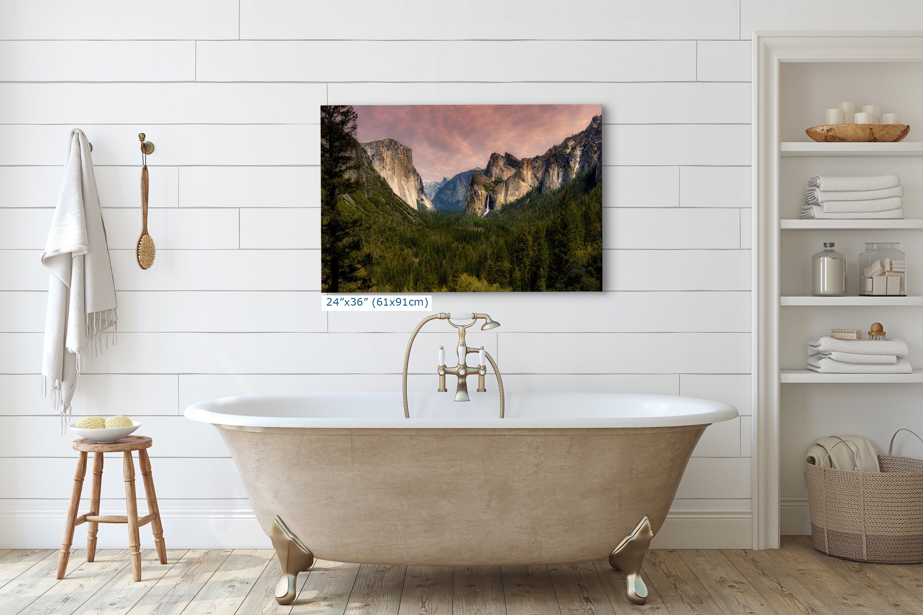 Yosemite National Park Mountain Picture Nature Photo Bohemian Relaxation Artwork for Meditation