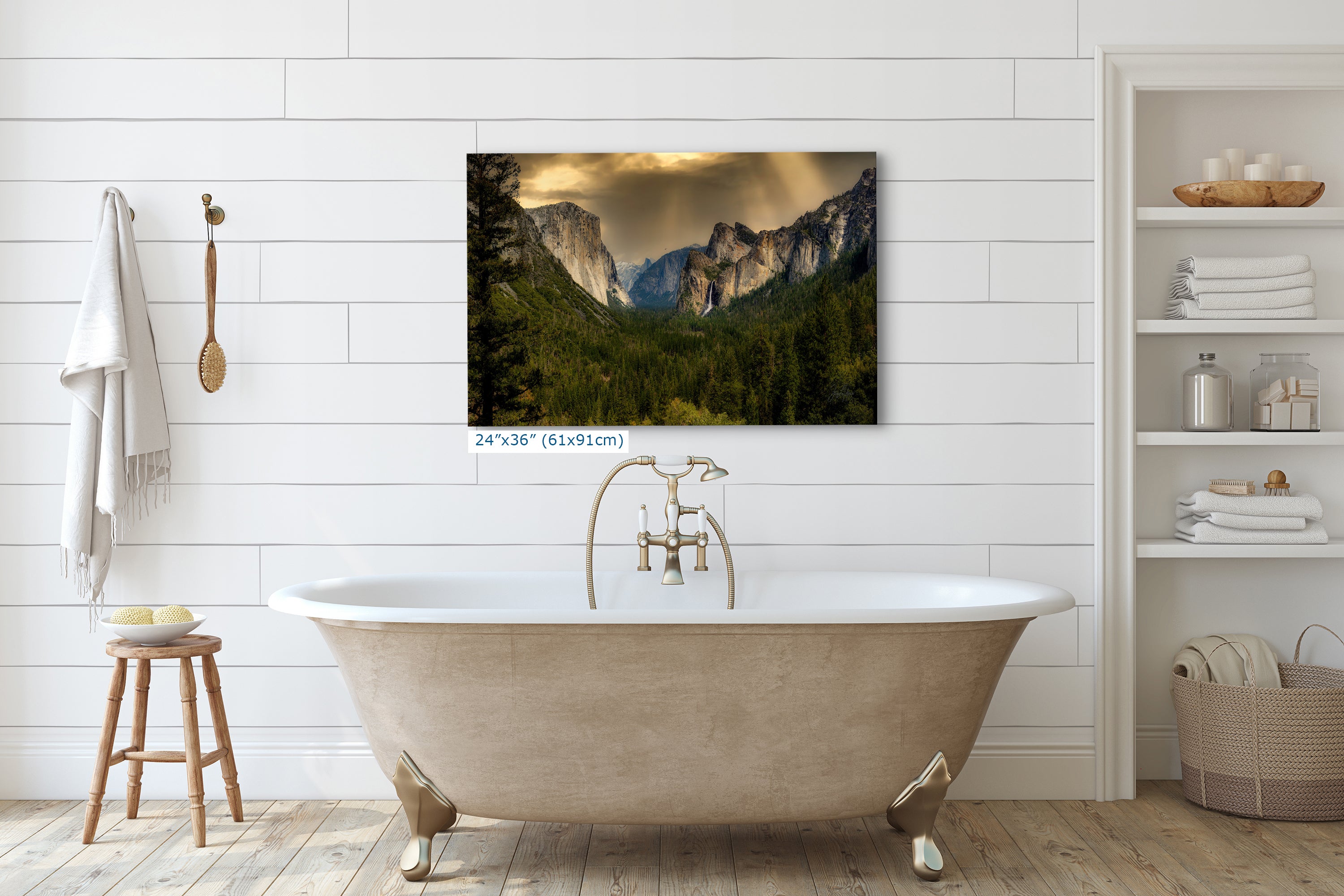 Yosemite National Park Mountain Picture Nature Photo Bohemian Relaxation Artwork for Meditation