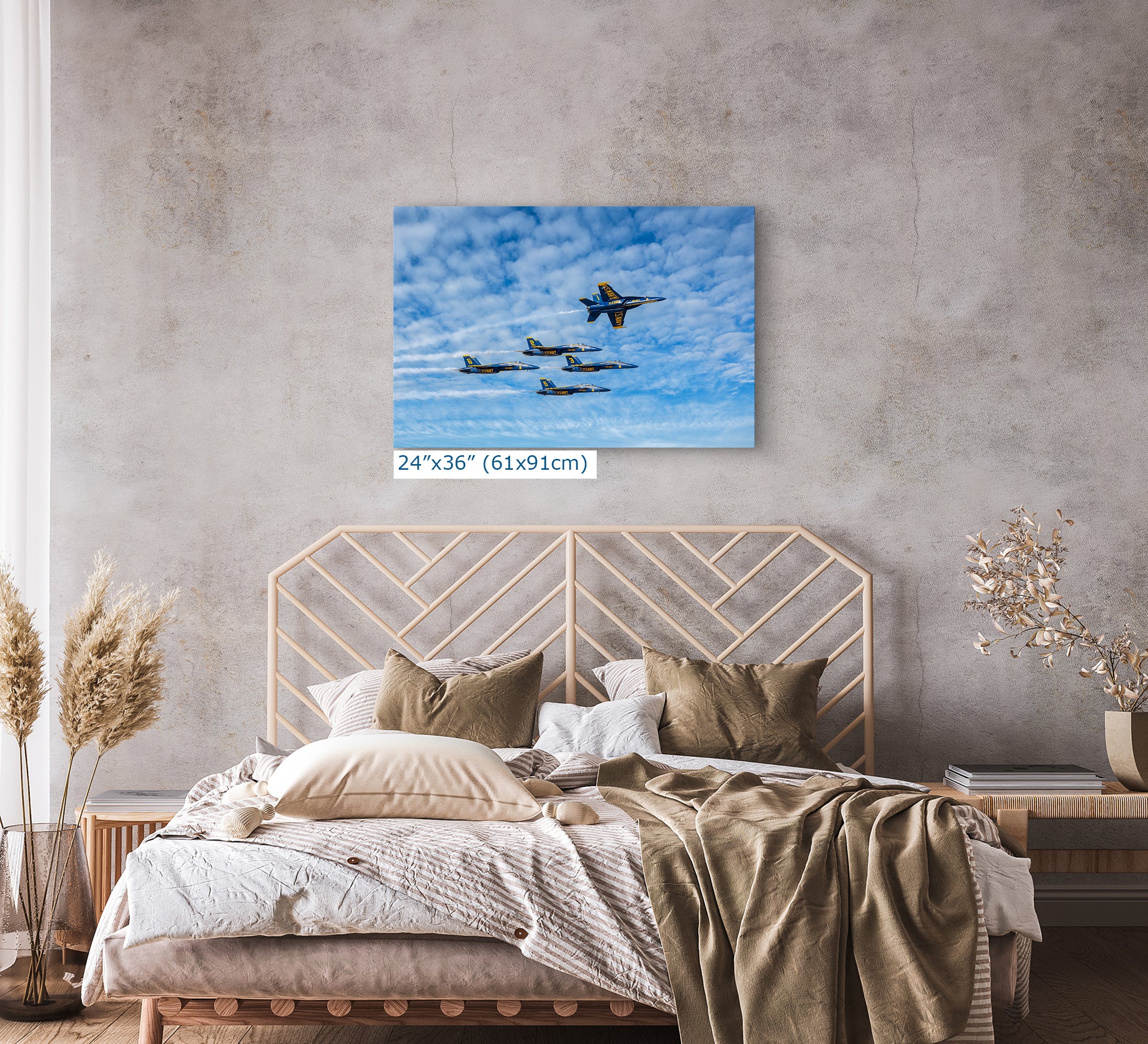 Blue Angels Aviation Artwork, FA-18 Super Hornet Military Aircraft Print