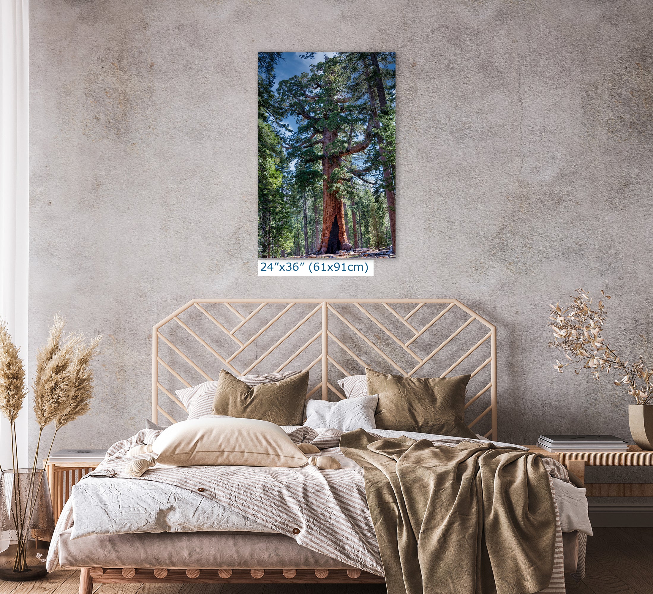 Giant Sequoia Tree Forest Picture Nature Photo, Yosemite Redwood Trees, Mariposa Grove Tree Hugger Decor, Forest Bathing for Relaxation