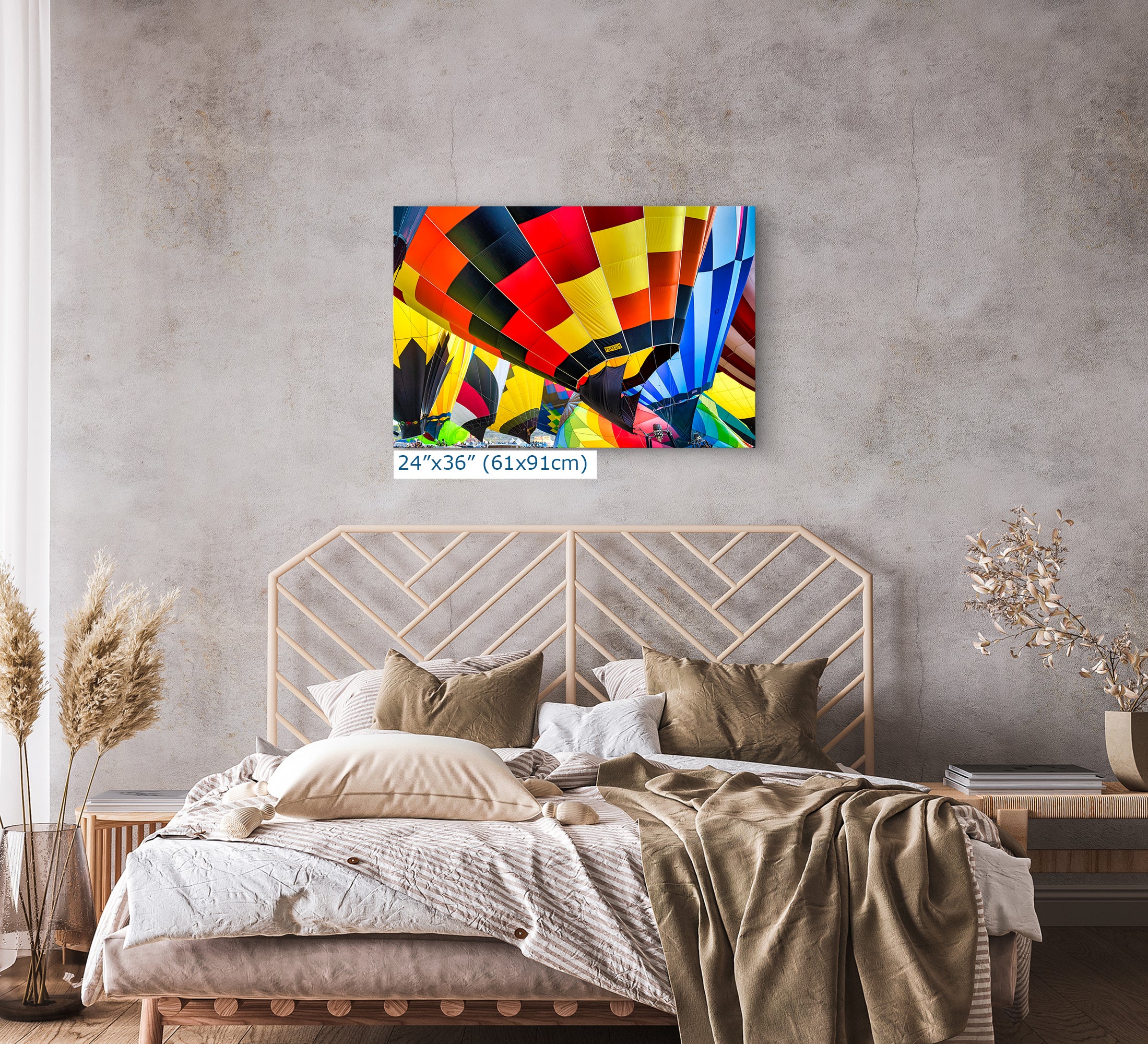 Hot Air Balloon Festival Mass Ascension Close Up | Albuquerque New Mexico Balloon Fiesta Wall Art | Office, Cubicle & House Decor