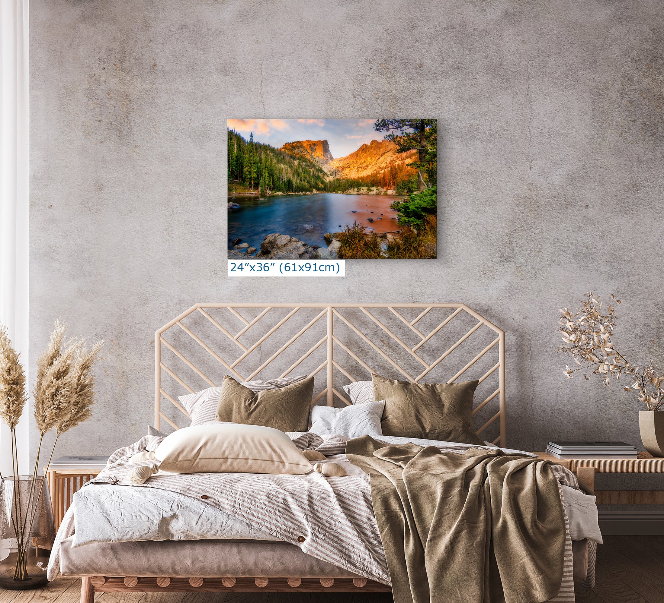 Dream Lake Rocky Mountain National Park Mountain Picture Nature Photo, Relaxation Artwork for Meditation, Office, Apartment & House Decor