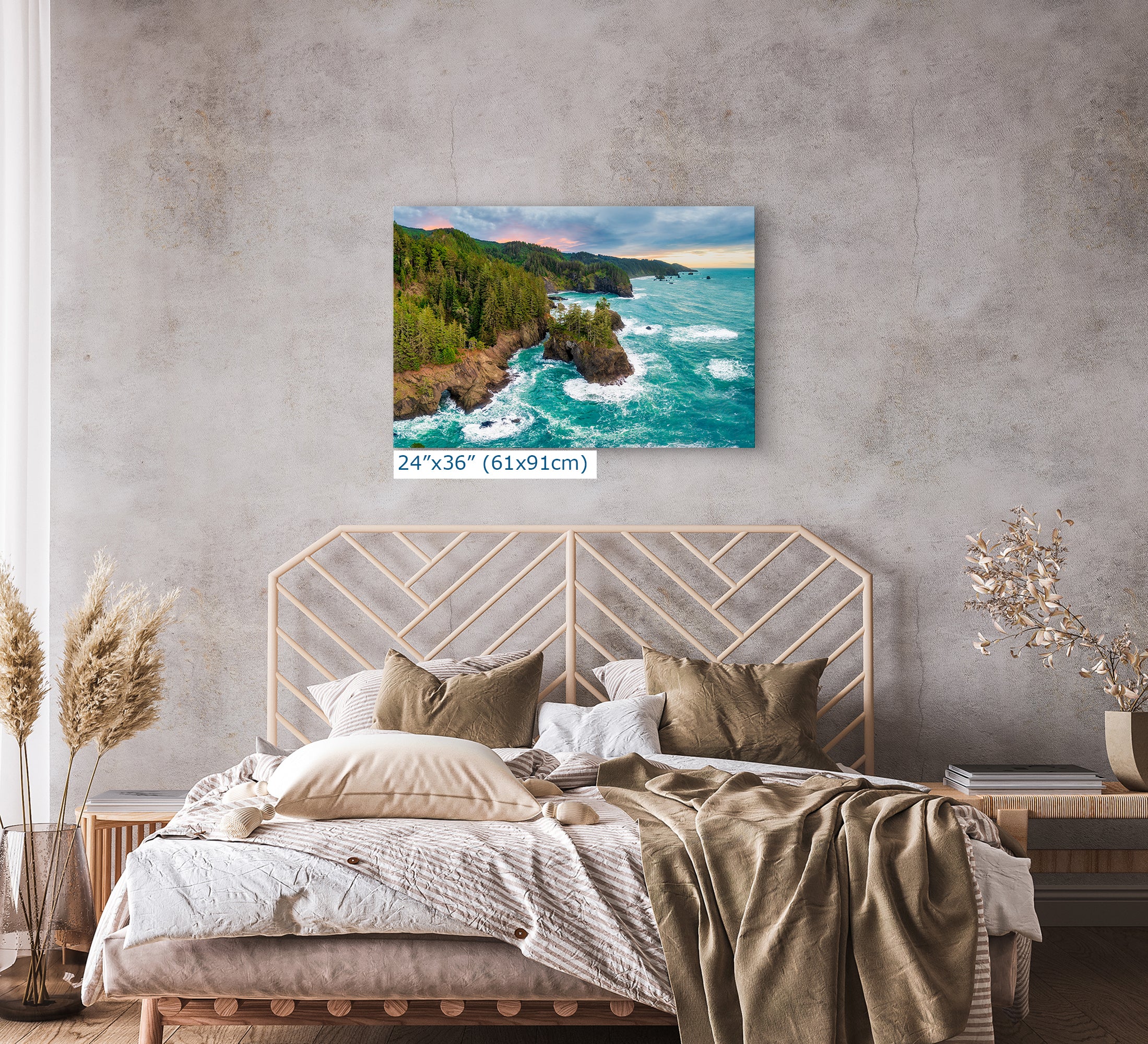 Oregon Coast Ocean Picture, Pacific Northwest Rocky Coastline Nature Photo