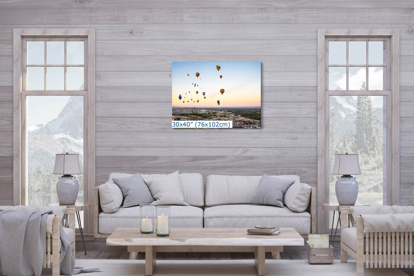 Airstream Rally Aerial View Photograph from the 2024 Albuquerque Balloon Fiesta in New Mexico