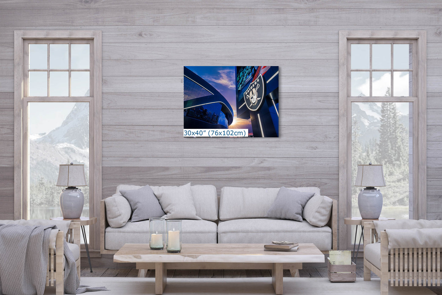 Las Vegas Raiders Football Gift Decor, Allegiant Stadium Photograph Poster, NFL Man Cave, Dorm Room & Office Wall Art