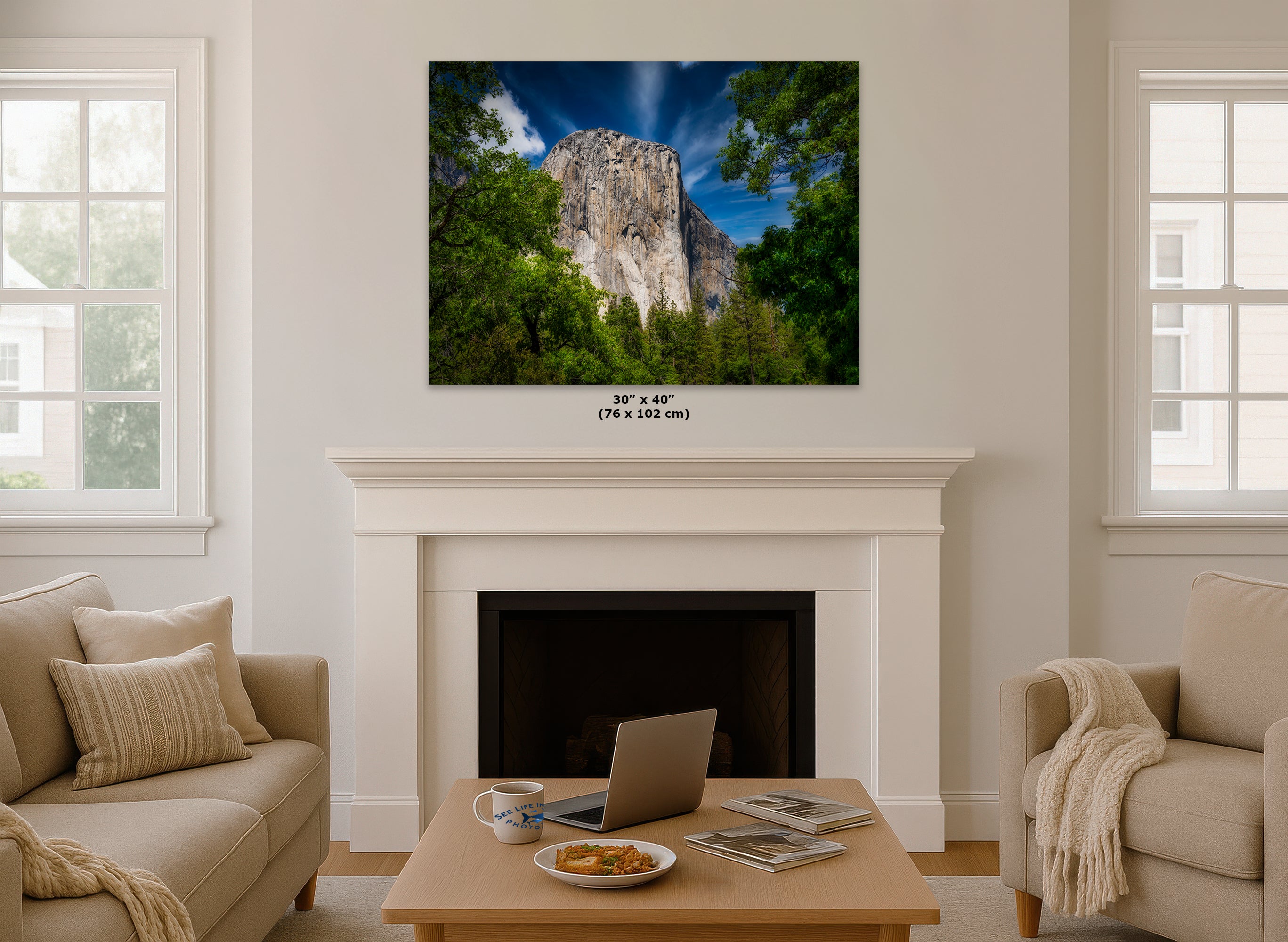 El Capitan Wall Art, Yosemite National Park Nature Photo