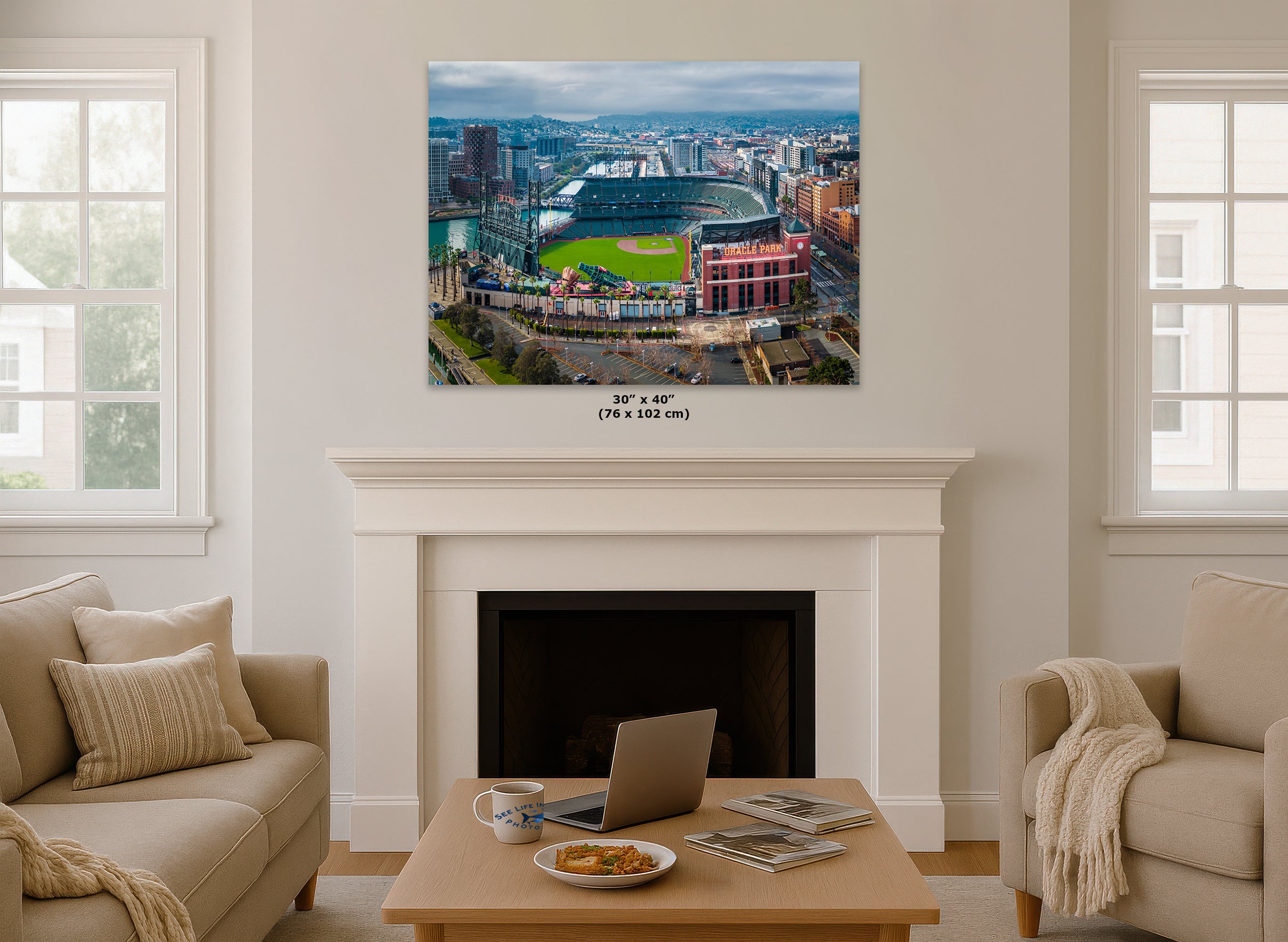 San Francisco Giants Baseball Stadium, Oracle Park Canvas Print