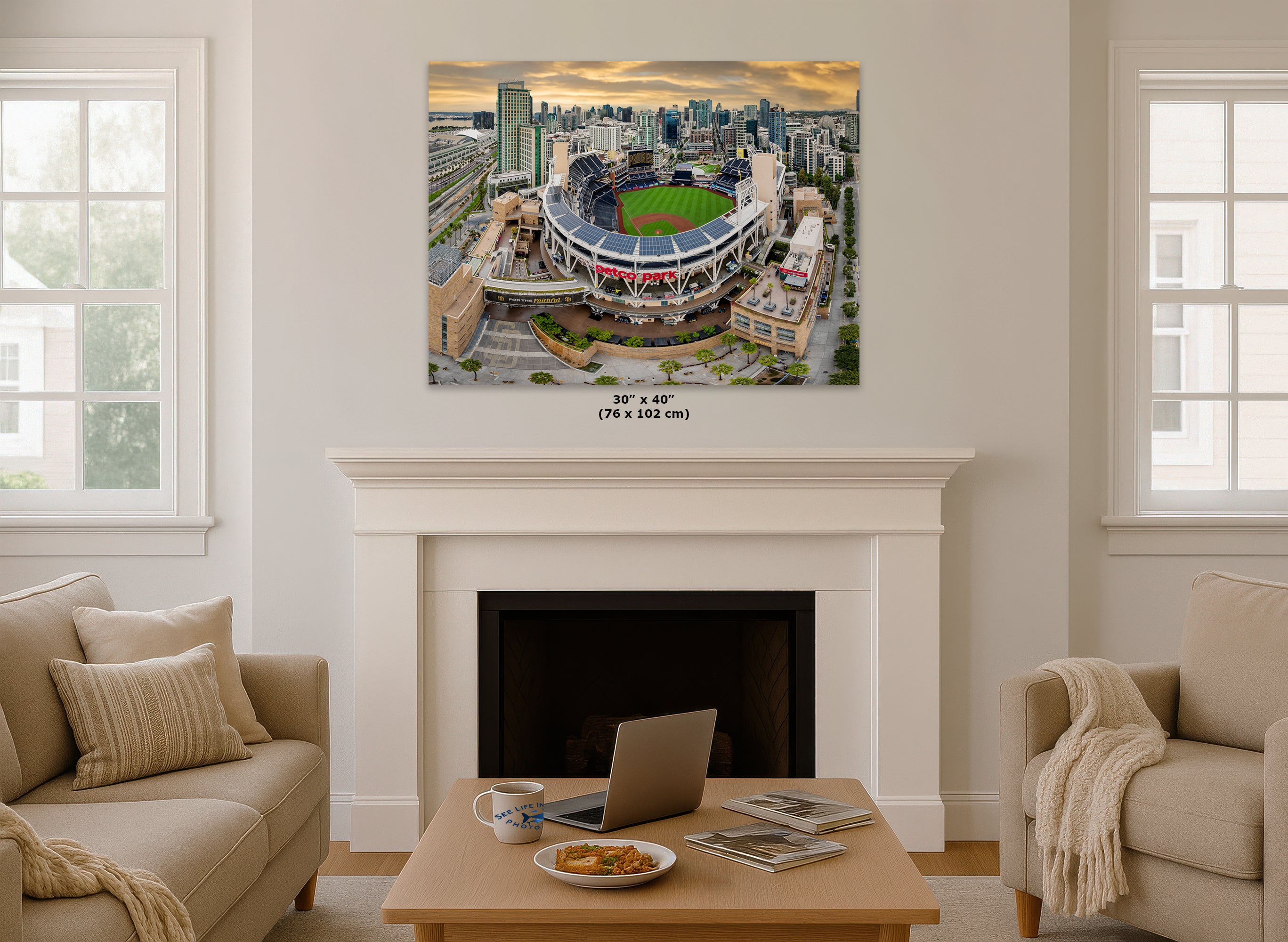 San Diego Padres Baseball Stadium Petco Park Canvas Print