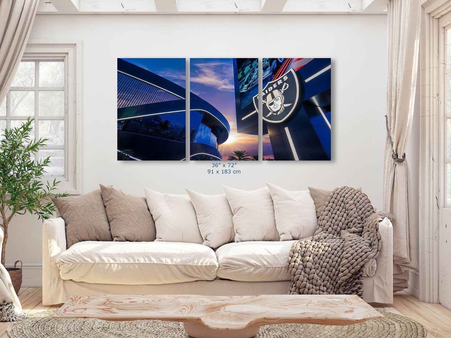 Las Vegas Raiders Football Gift Decor, Allegiant Stadium Photograph Poster, NFL Man Cave, Dorm Room & Office Wall Art