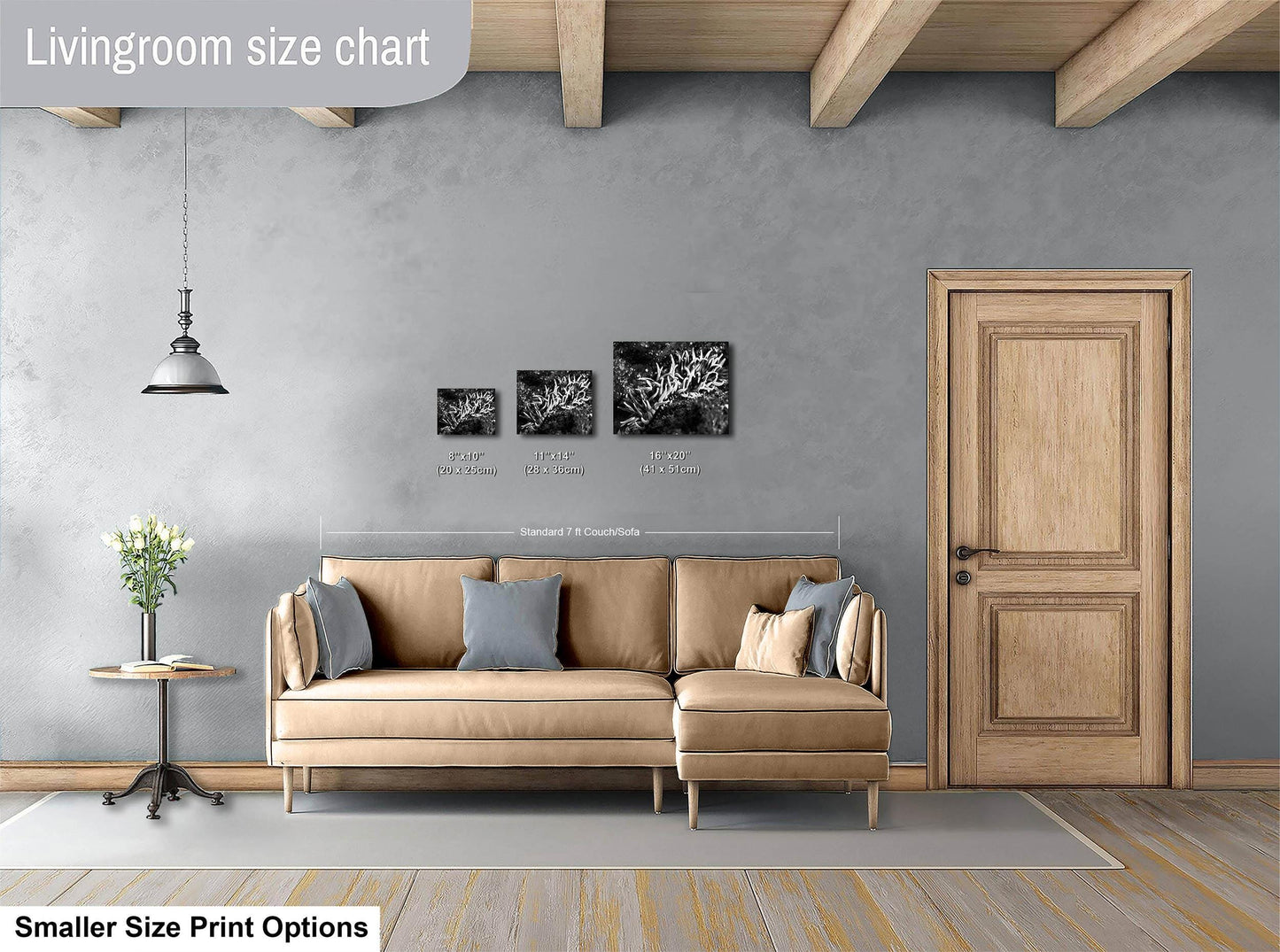 Sea Anemone Picture Ocean Life Underwater Scenery Nature Photo, Marine Biology Decor, Black and White Coral Reef Art for Marine Enthusiasts