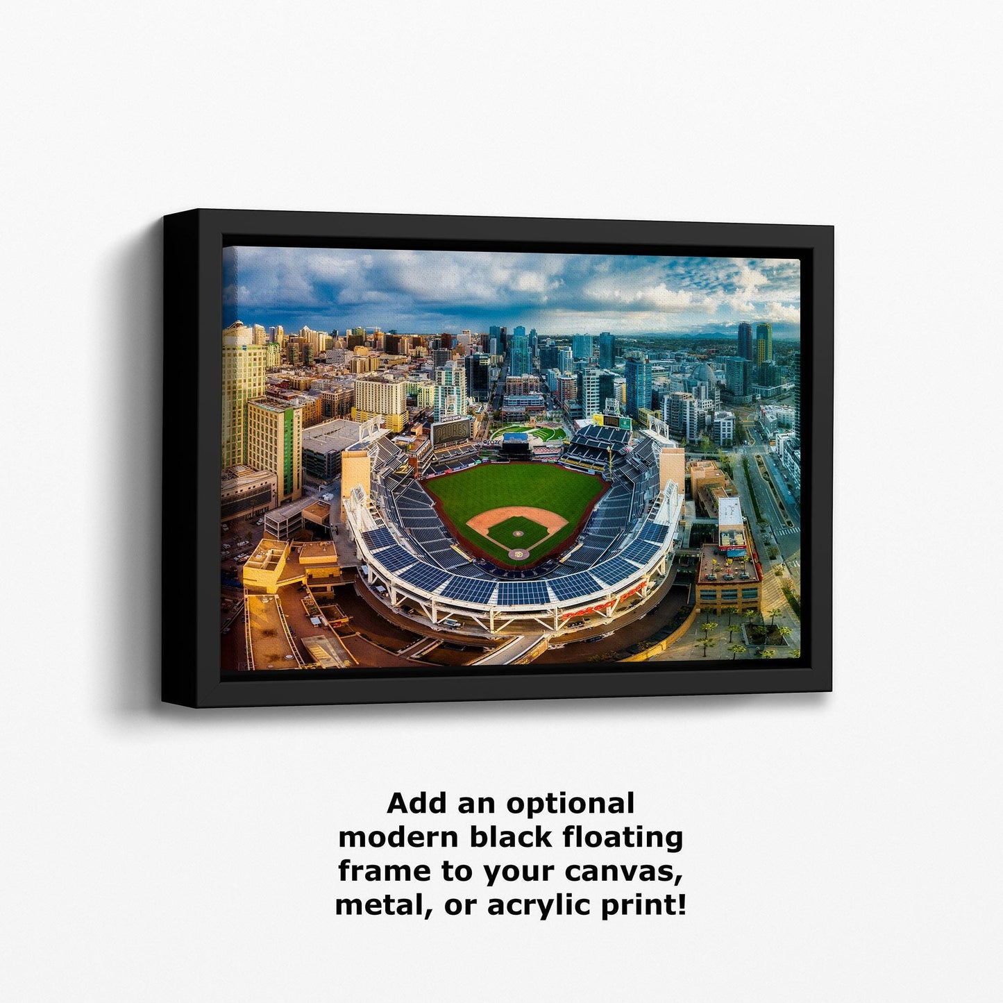 San Diego Padres Baseball Petco Park SD Skyline Print – MLB Stadium Wall Art for Sports Fans & Home Decor