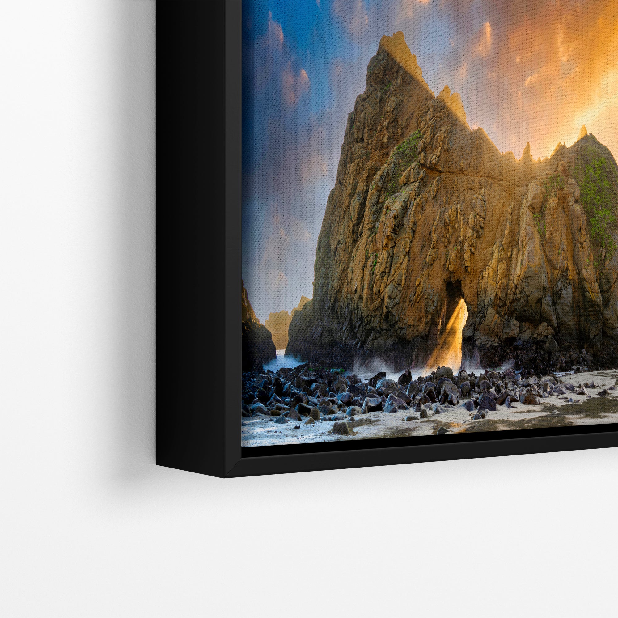 Pfeiffer Beach Big Sur California Coastline Ocean Picture Nature Photo of Keyhole Arch, Relaxation Artwork, Meditation, Office House Decor
