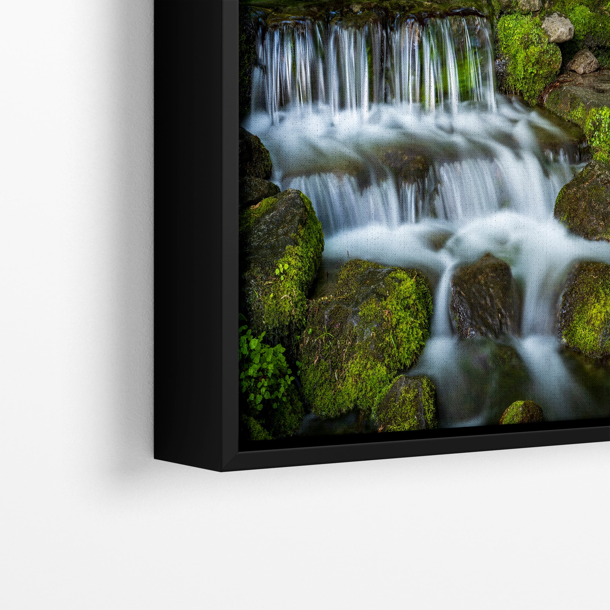 Yosemite National Park Cascading Waterfall Picture Nature Photo Relaxation Artwork for Meditation, Office, Apartment, and House Decor