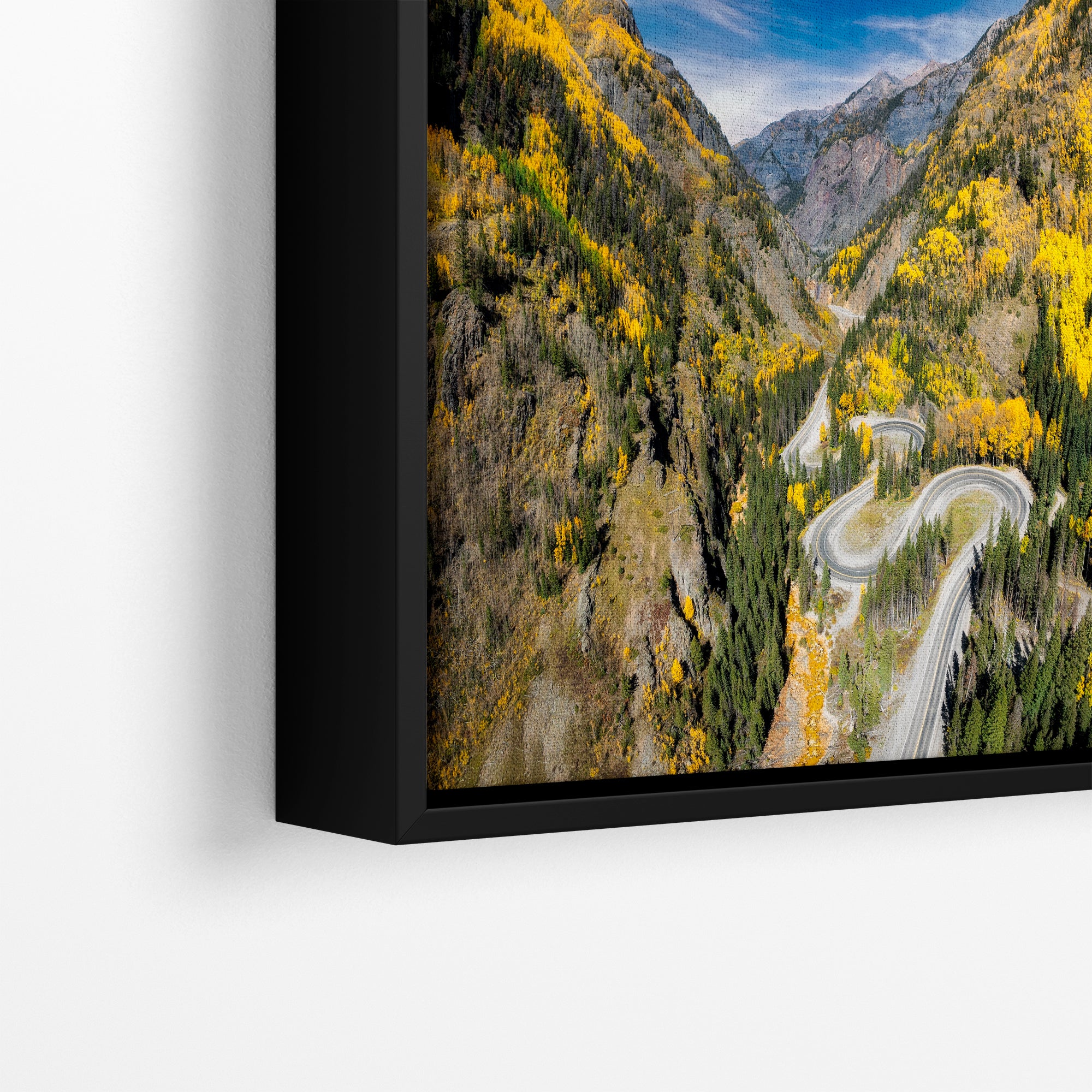 Colorado San Juan Mountain Picture, Million Dollar Highway Fall Colors Aspen Trees Forest Picture, Nature Photo for Relaxation Artwork, Meditation and House Decor