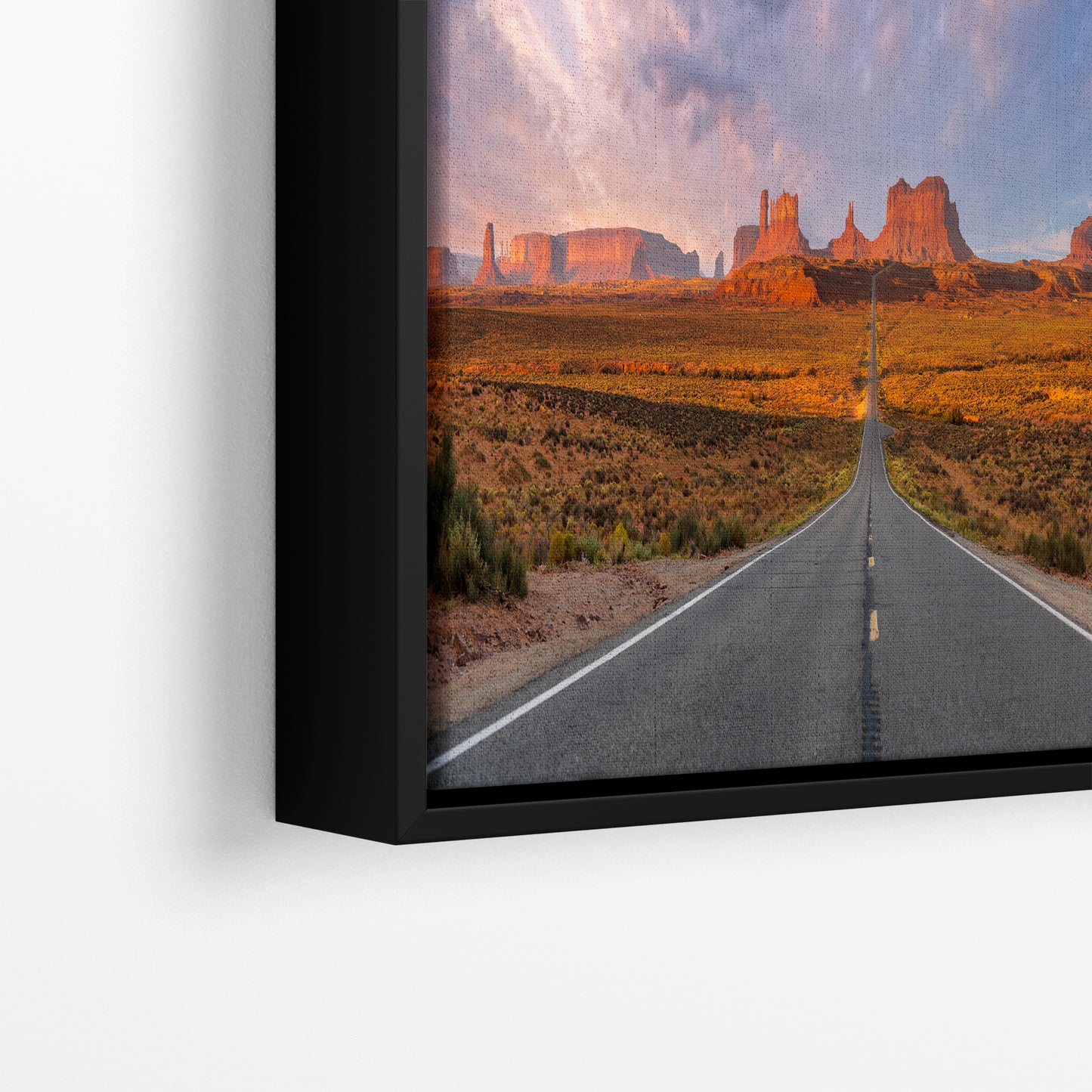 Monument Valley Arizona Desert Picture Nature Photo, Forrest Gump View Bohemian Style Relaxation Artwork for Meditation, Apartment, Office & House Decor