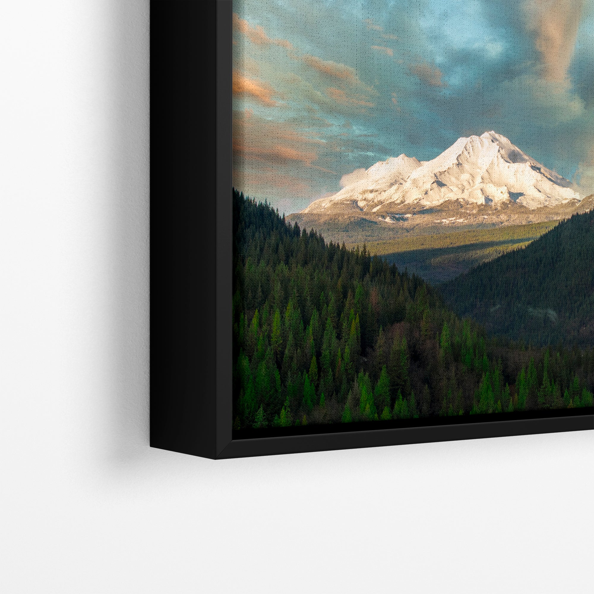 Mount Shasta Mountain Picture Nature Photo, California Mountain Relaxation Artwork for Meditation, Office, Apartment and House Decor