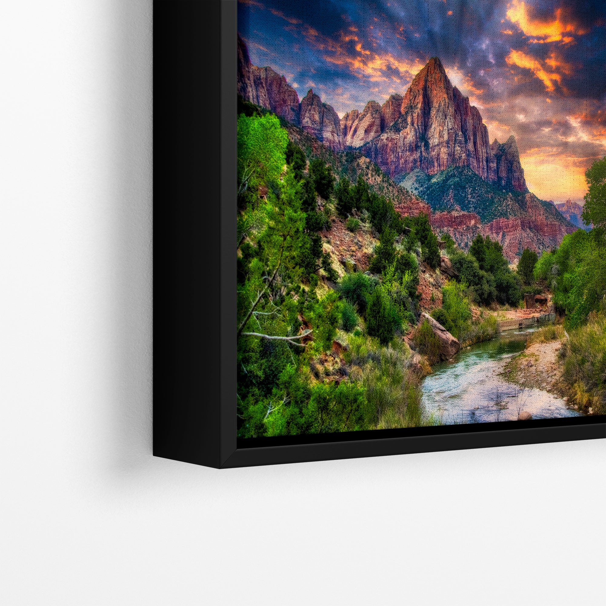 Zion National Park Art, Watchman Mountain Southwestern Desert Picture