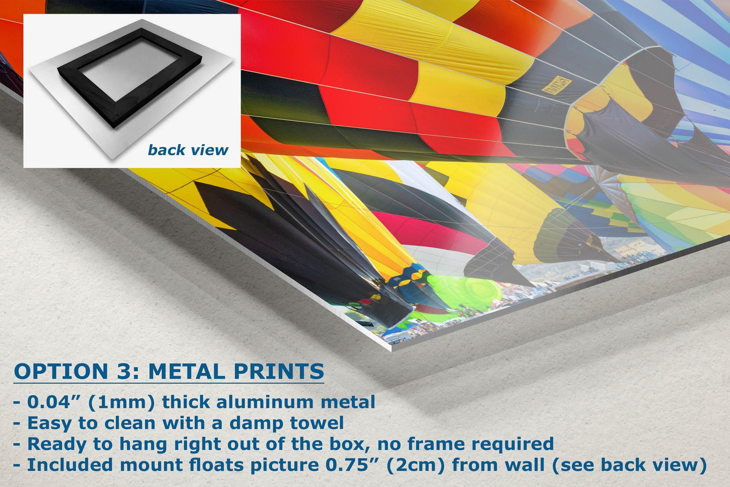 Hot Air Balloon Festival Mass Ascension Close Up | Albuquerque New Mexico Balloon Fiesta Wall Art | Office, Cubicle & House Decor