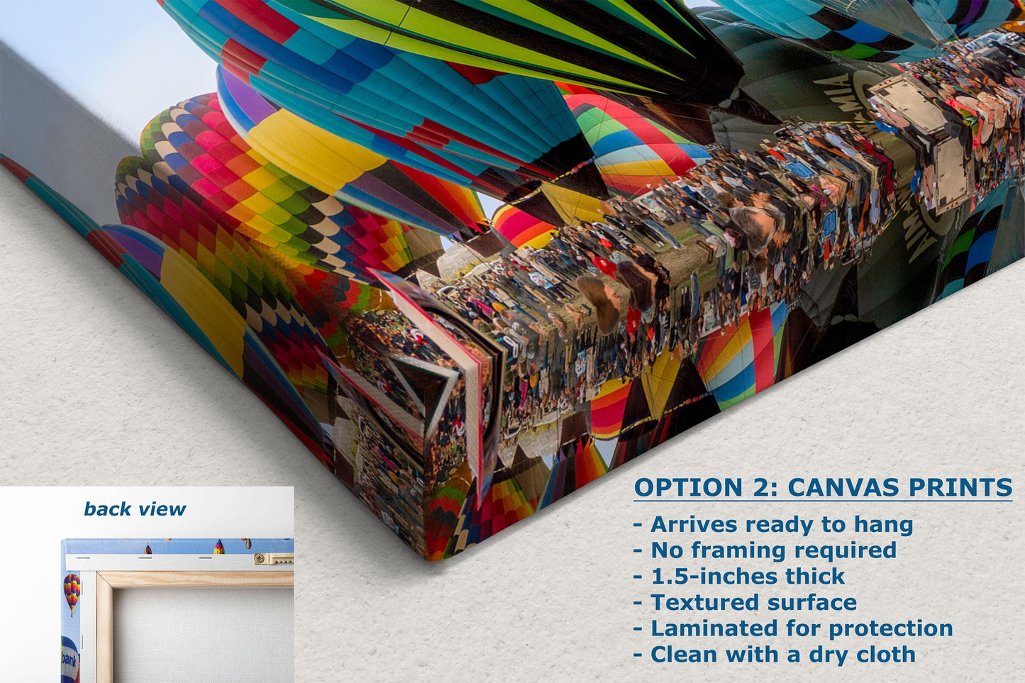 Hot Air Balloon Festival Mass Ascension Panorama Photo Lift Off | Albuquerque New Mexico Balloon Fiesta Wall Art | Office, Cubicle & House Decor