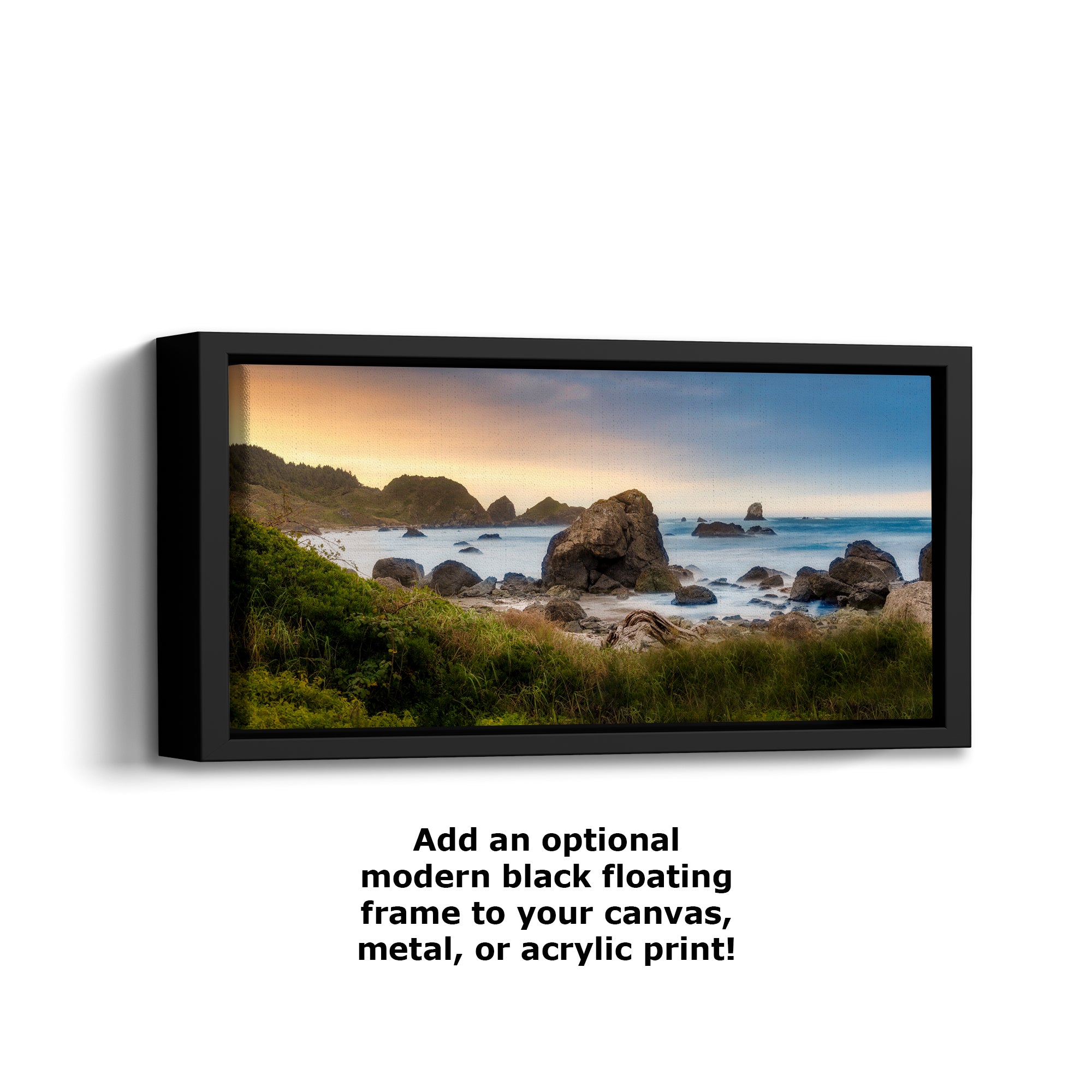 Lone Ranch Beach Oregon Coast Ocean Picture, Pacific Northwest Nature Photo Relaxation Artwork for Meditation, Apartment, Office & House Decor