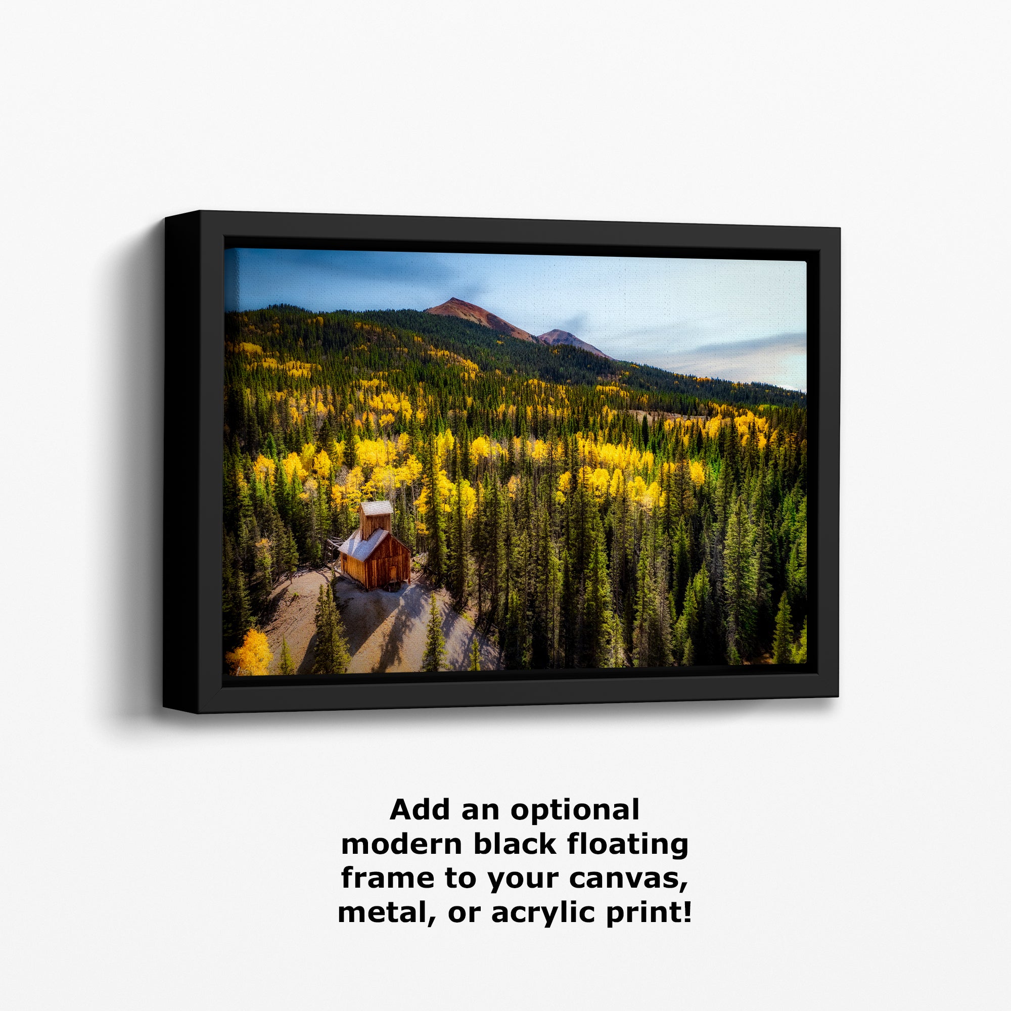 Colorado Boy Mine, San Juan Mountain Picture, Fall Colors Aspen Trees Forest Picture Nature Photo for Relaxation Artwork, Meditation and House Decor