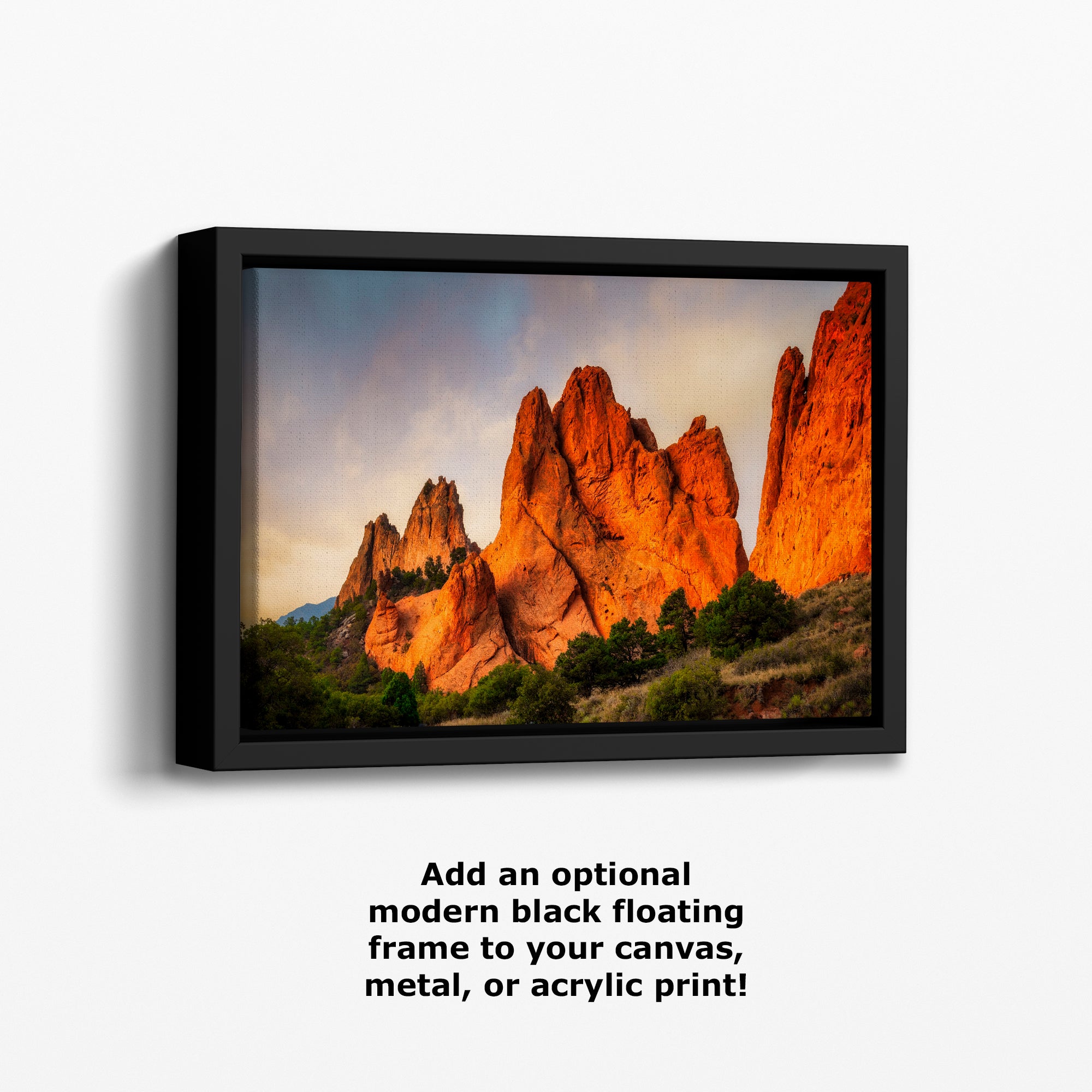 Garden of the Gods Colorado Mountain Picture, Vibrant Rocky Mountain Nature Photo for Meditation Relaxation and Bohemian Decor