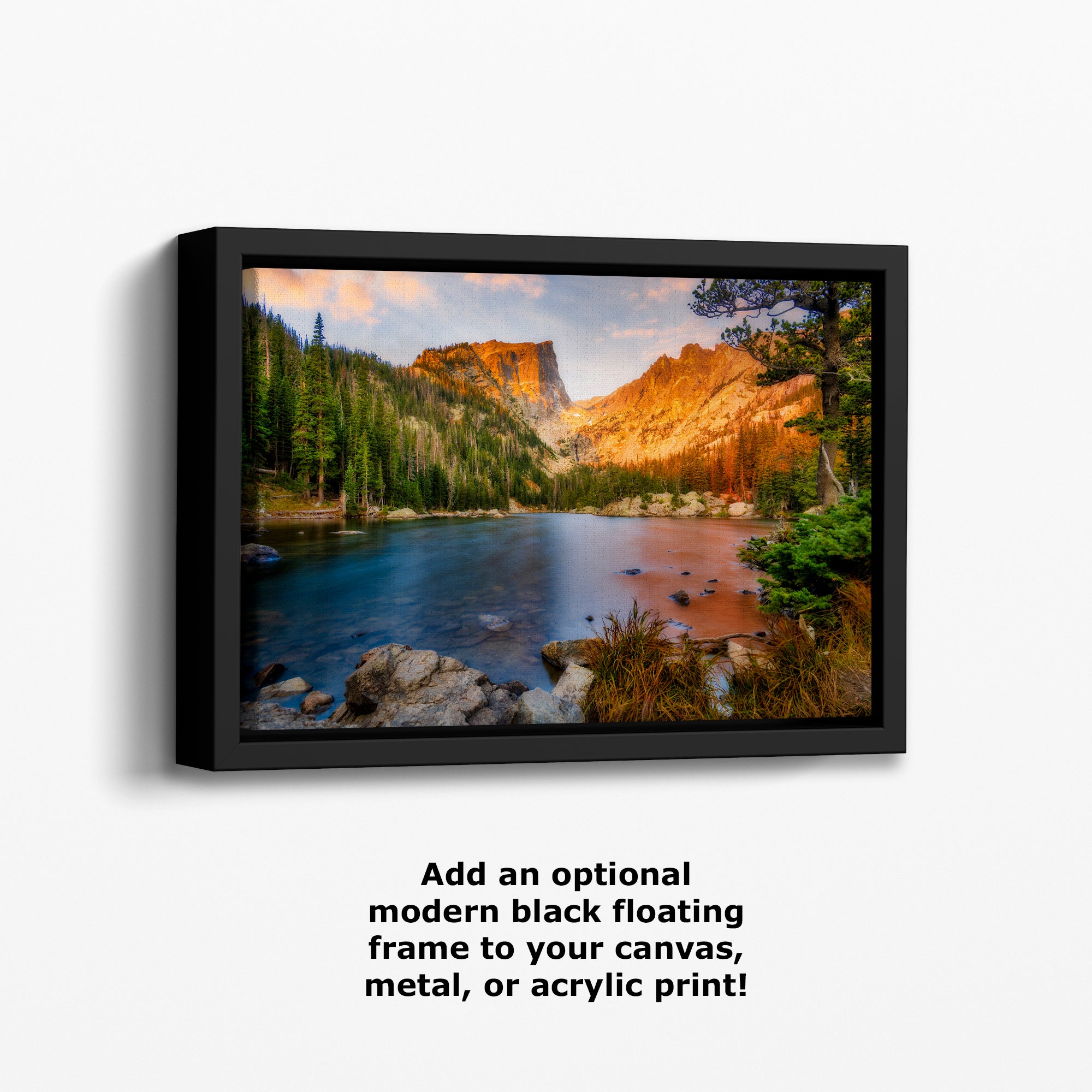 Dream Lake Rocky Mountain National Park Mountain Picture Nature Photo, Relaxation Artwork for Meditation, Office, Apartment & House Decor