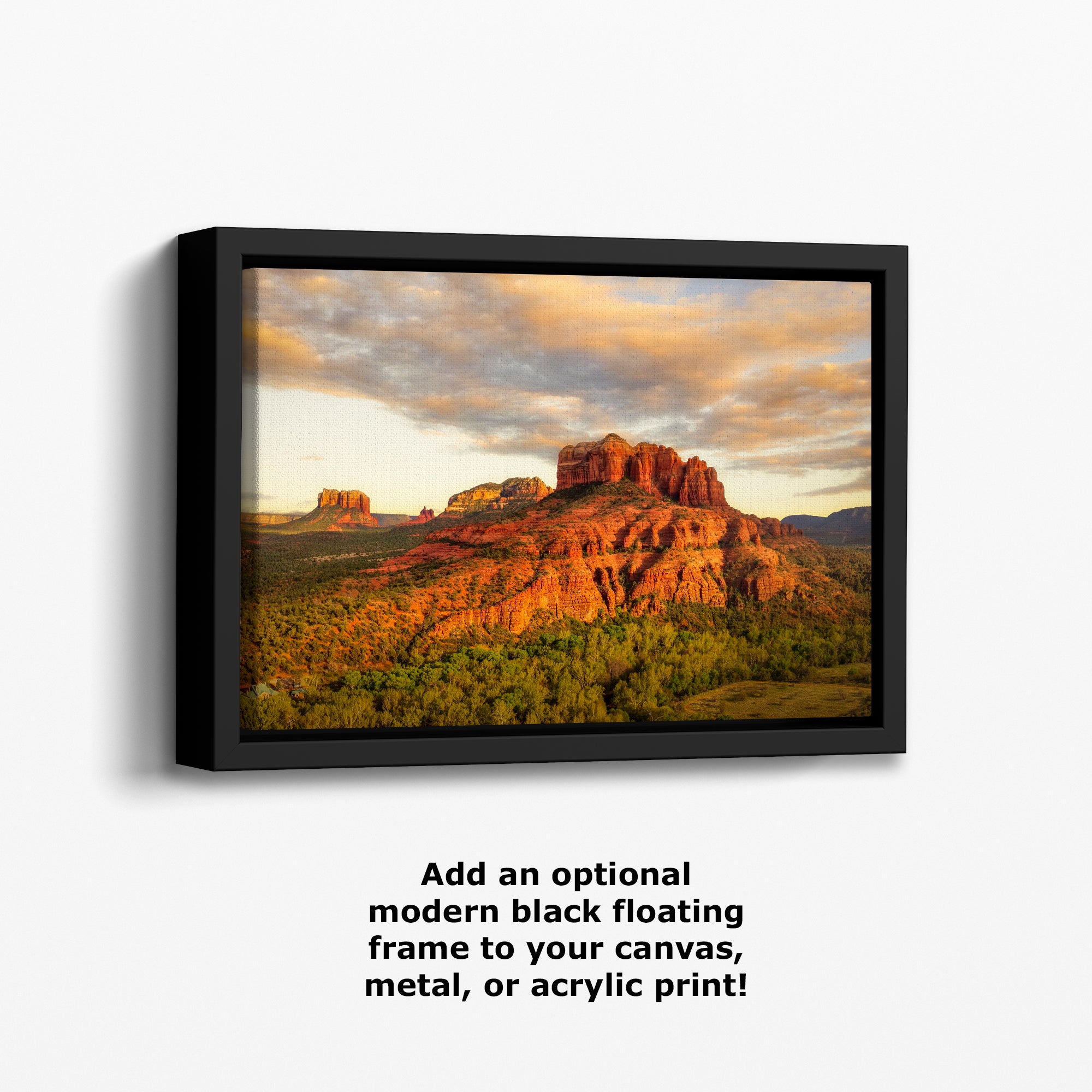 Cathedral Rock, Sedona Arizona Desert Picture Nature Photo Relaxation Artwork for Meditation, Office, and House Decor