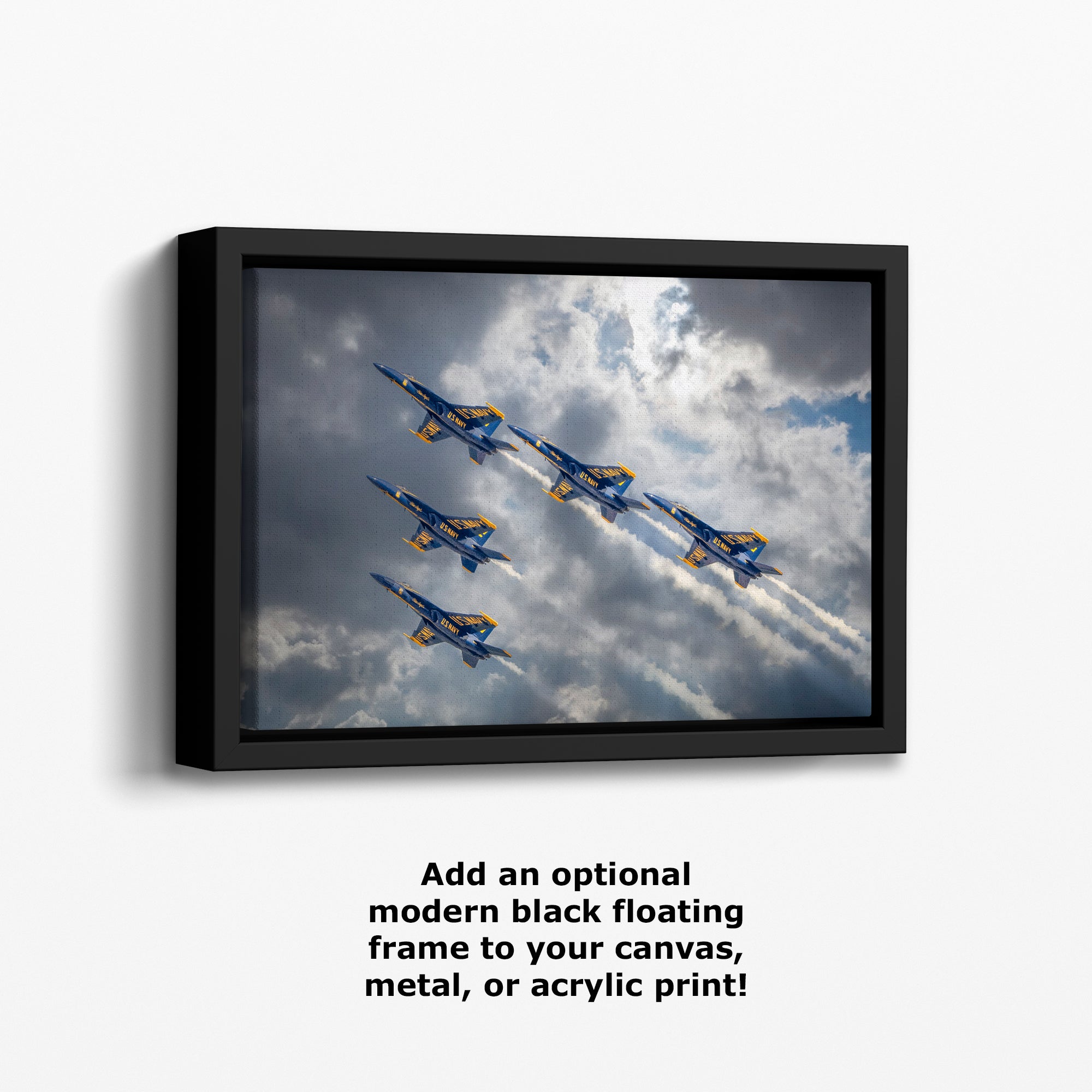 Blue Angels Artwork, FA-18 Super Hornet Military Aircraft Aviation Wall Decor