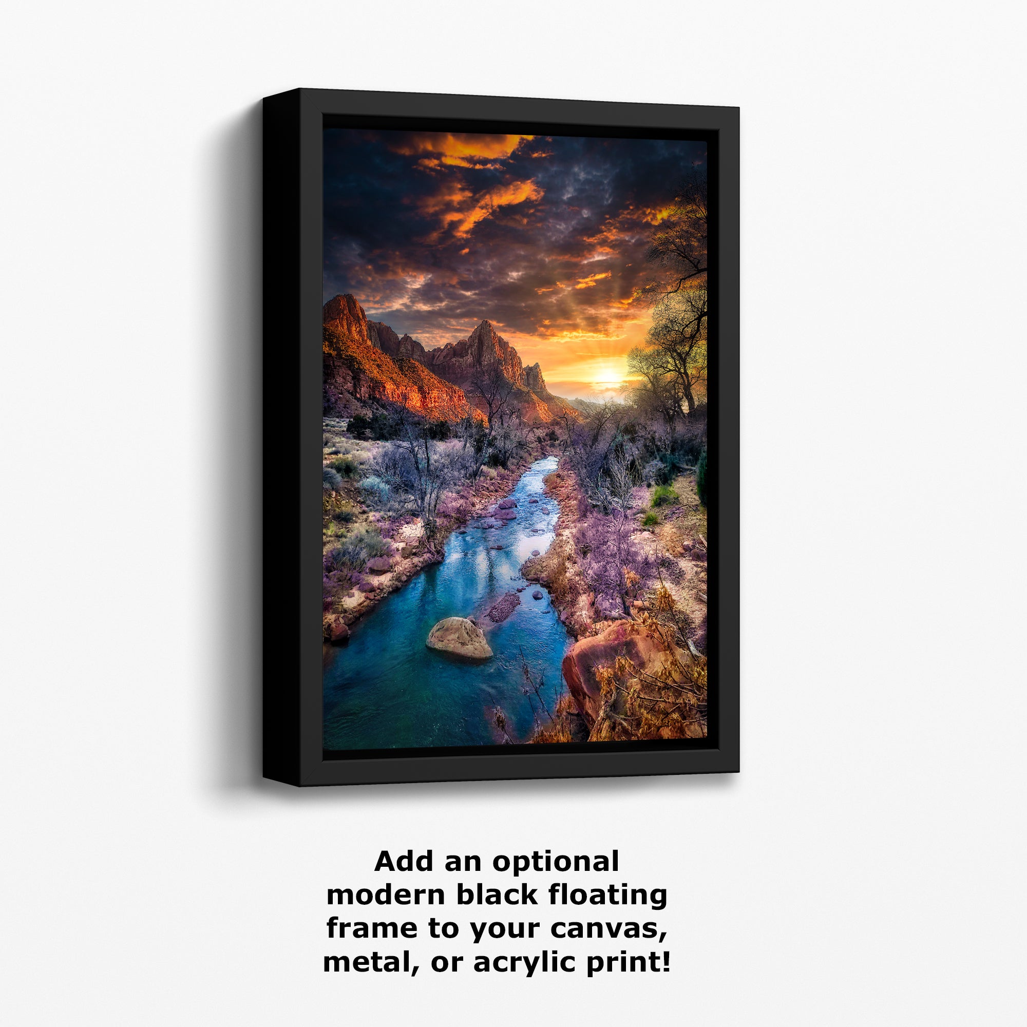 Zion National Park, Watchman, Southern Utah Desert Picture, Southwestern Wall Art, Relaxation Artwork Nature Photo for House Decor