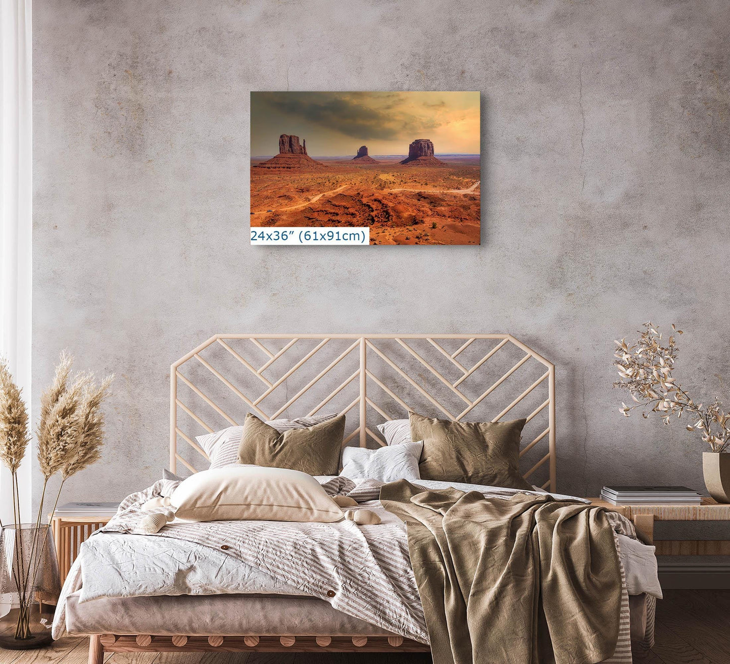 Monument Valley Butte Wall Art Print, Southwestern Desert Panoramic Landscape Nature Decor, Arizona Wall Art Travel Gift, Utah Souvenir
