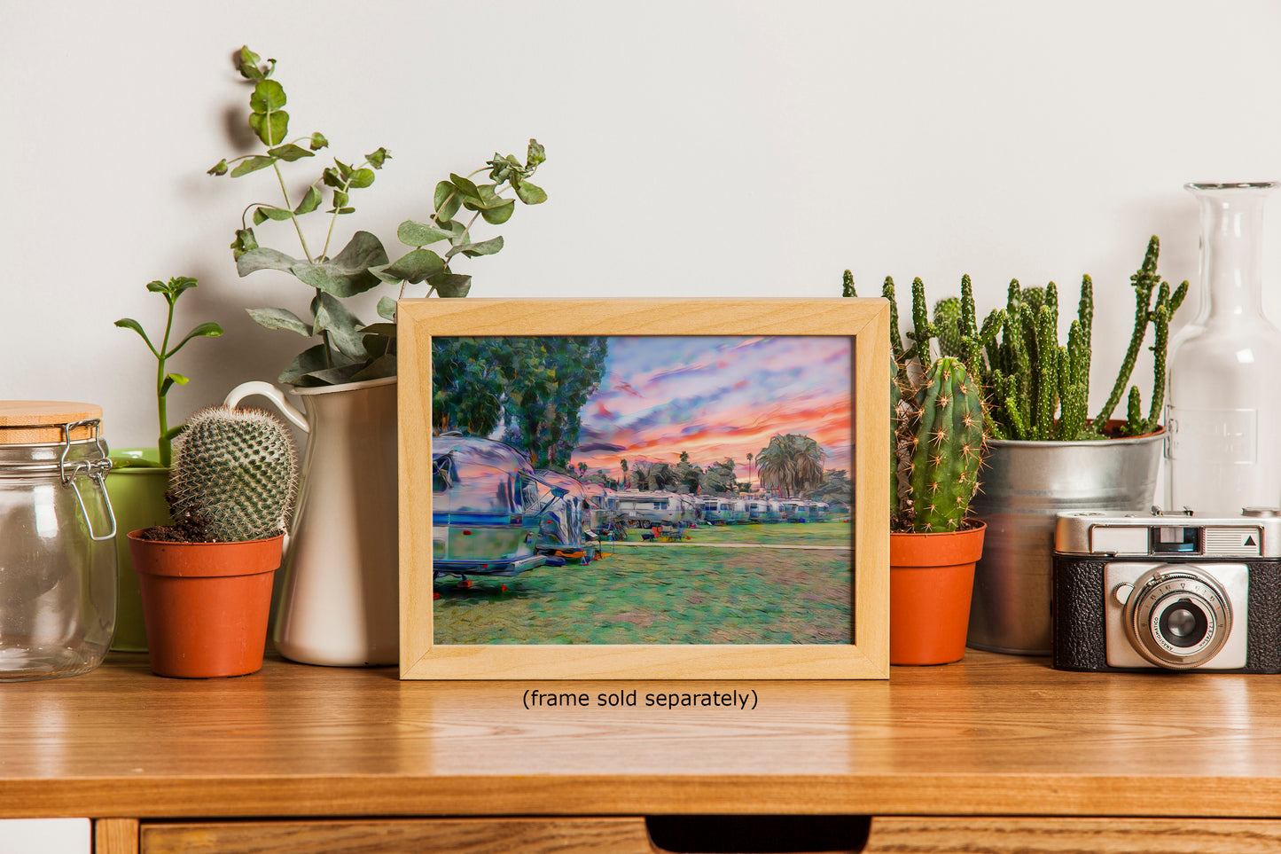 Airstream Travel Trailer Art Camping Decoration