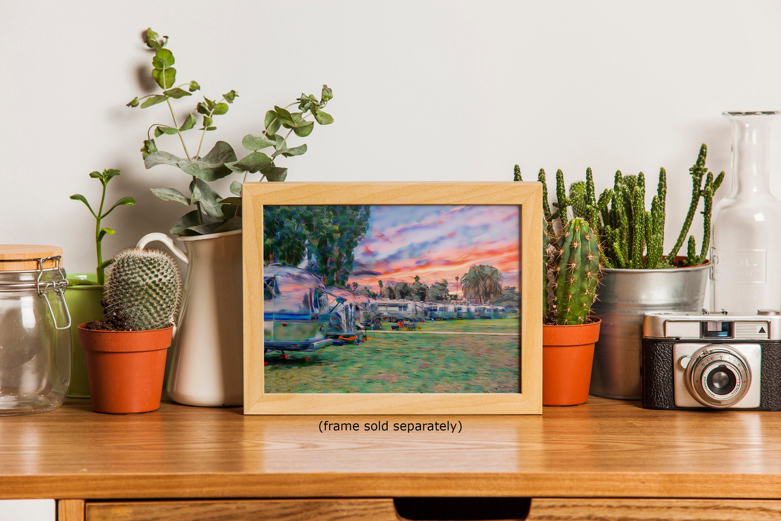 Airstream Travel Trailer Art Camping Decoration